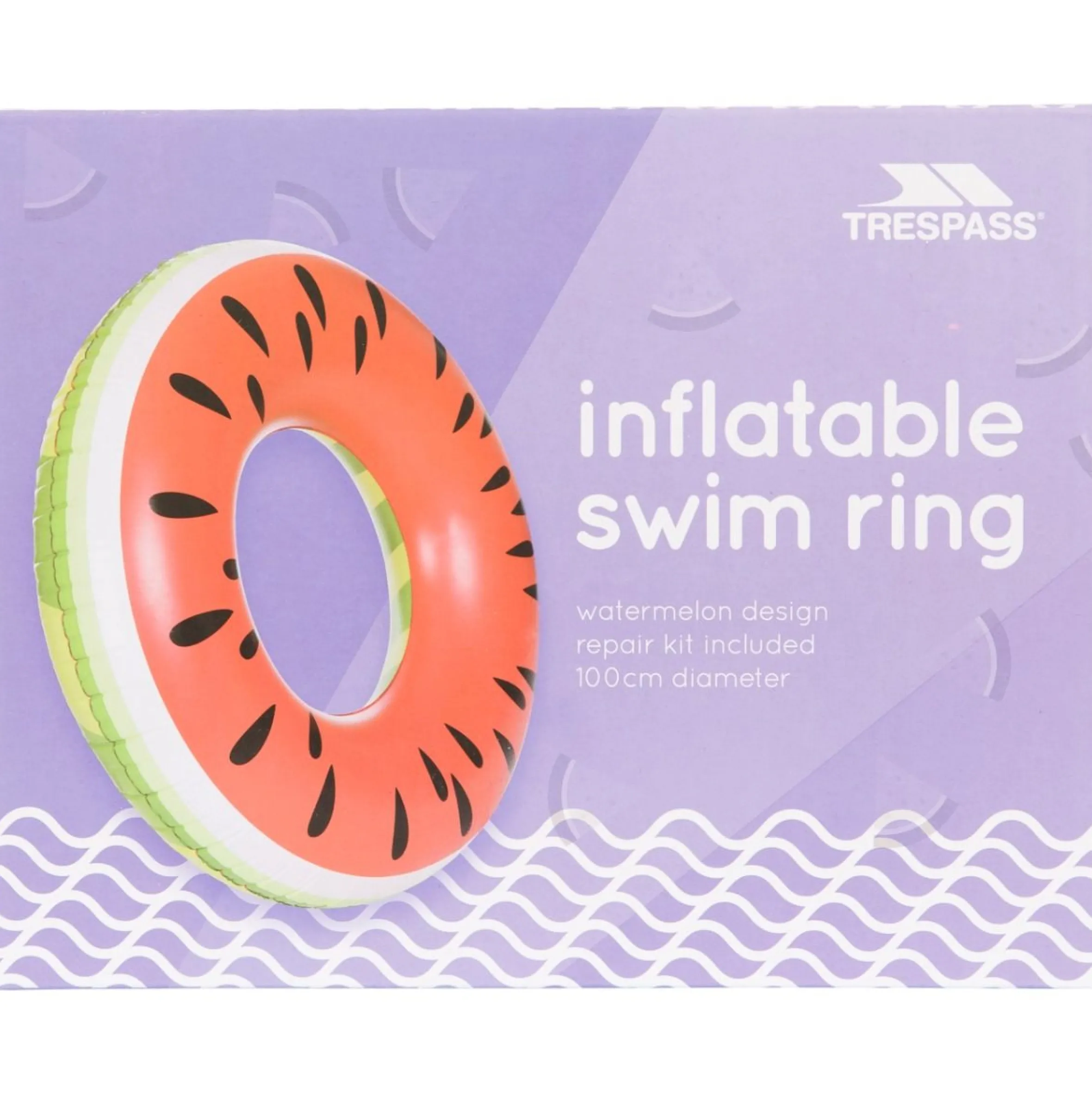 Inflatable Watermelon Novelty Swim Ring