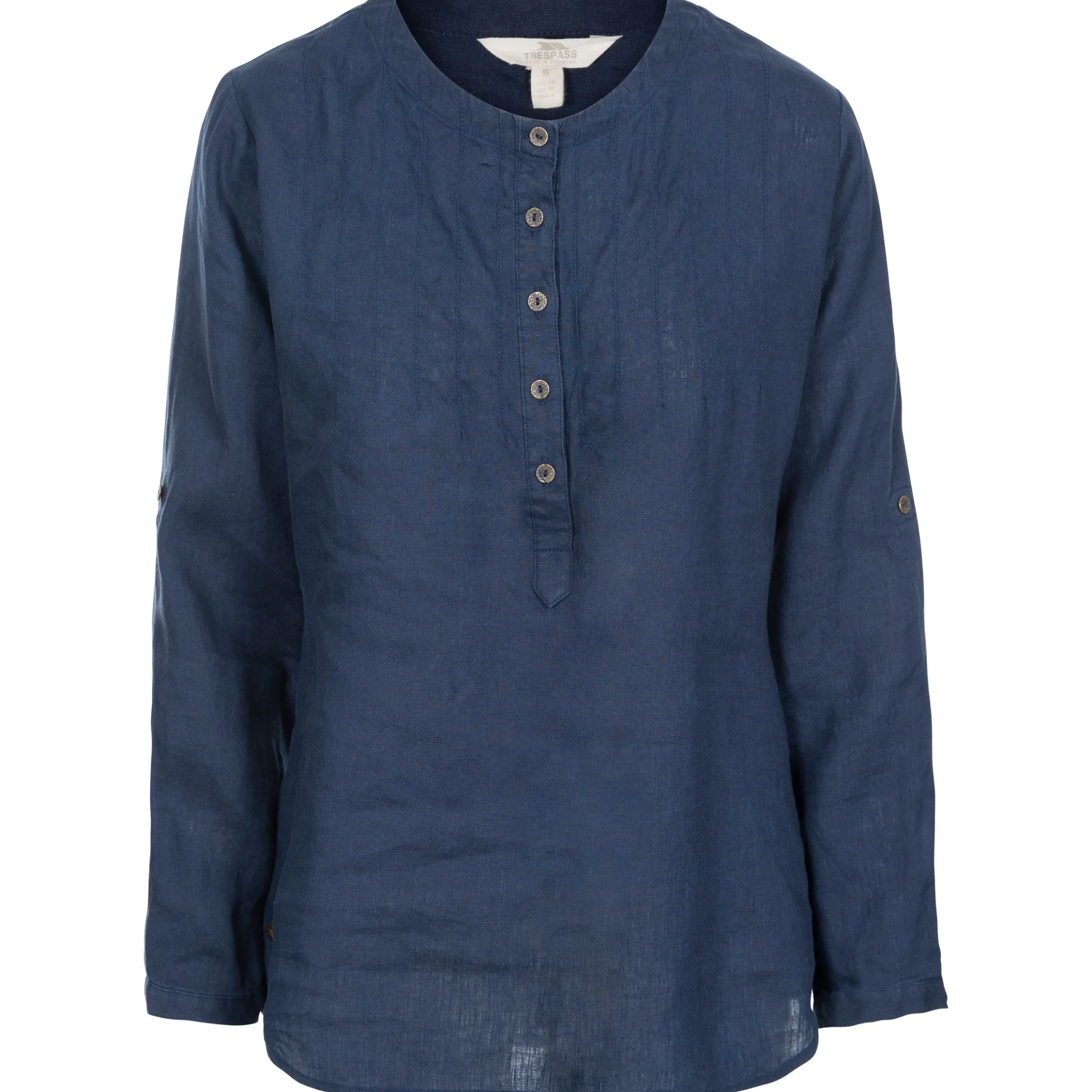 Messina Women's Long Sleeve Linen Blouse