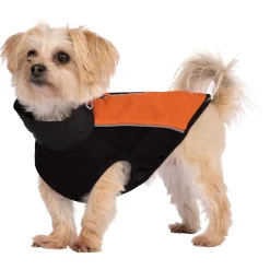 Trepaws XXS Dog Jacket Beedle - Black & Burnt Orange