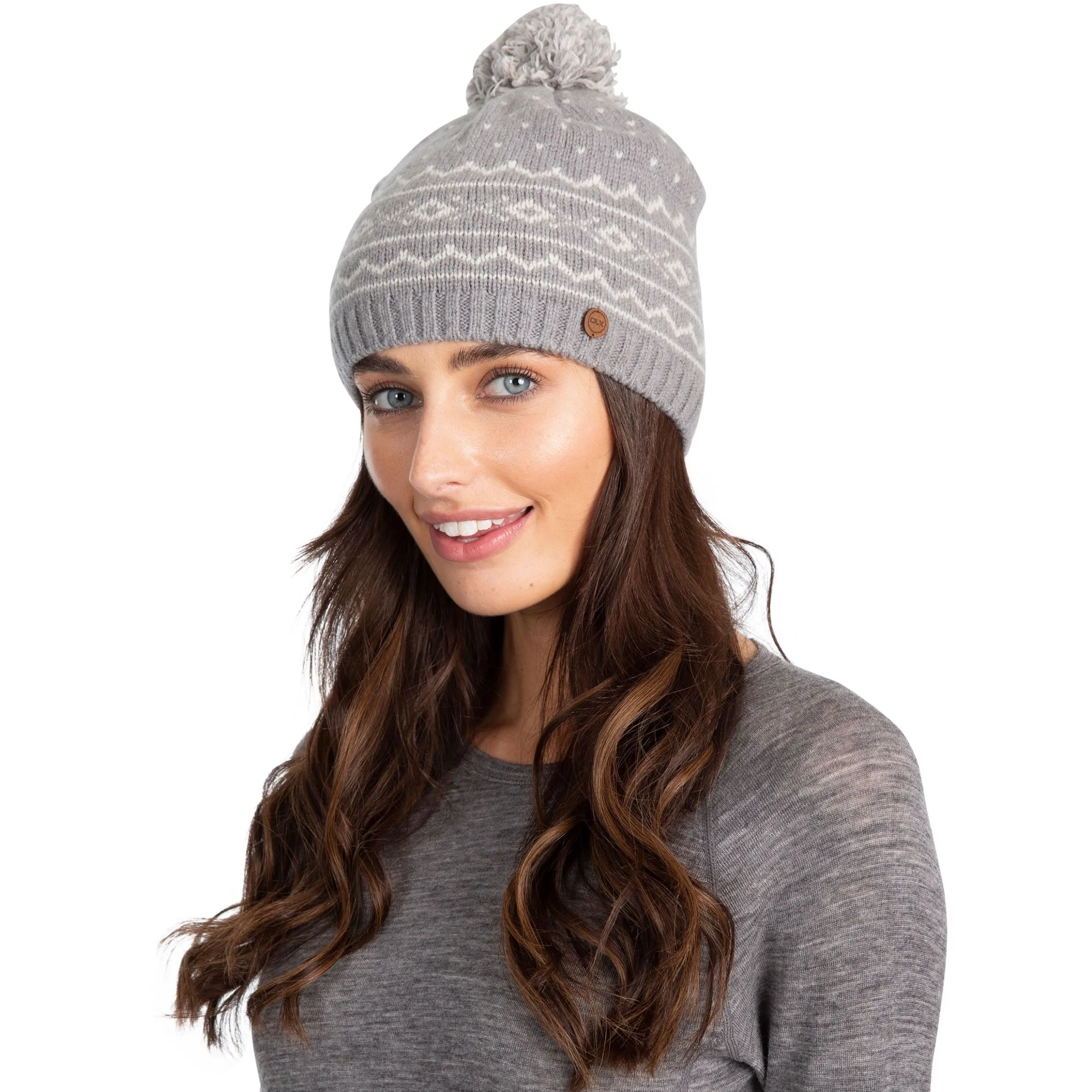 Trespass DLX Unisex Knitted Bobble Hat Holbray