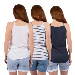 TRESPASS FEMALE VEST TOP (3 PACK SET) TRINITY
