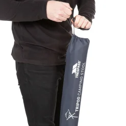 Trespass Fold Up Camping Stool with Carry Bag Tripod