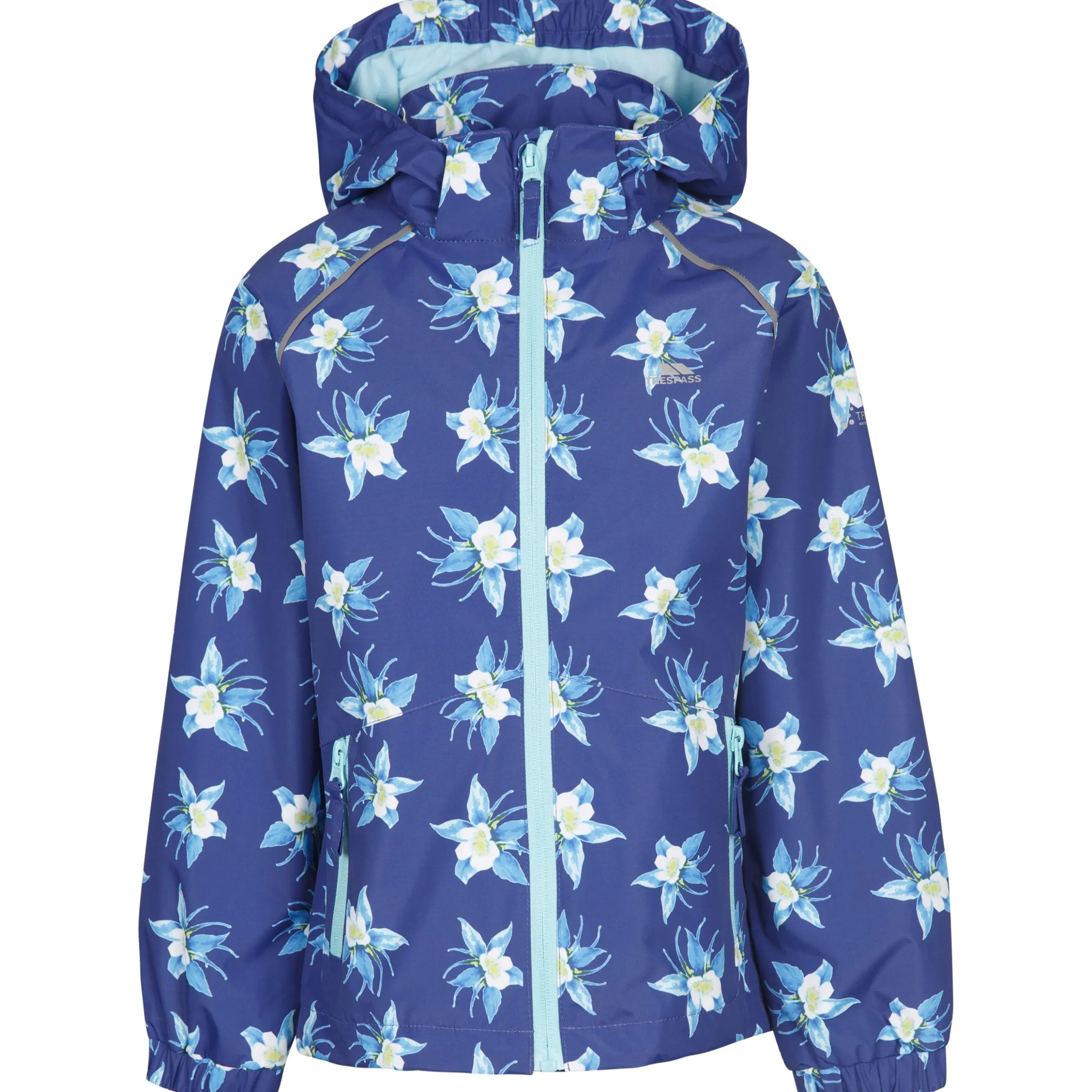 Trespass Girls Printed Waterproof Jacket Joyful