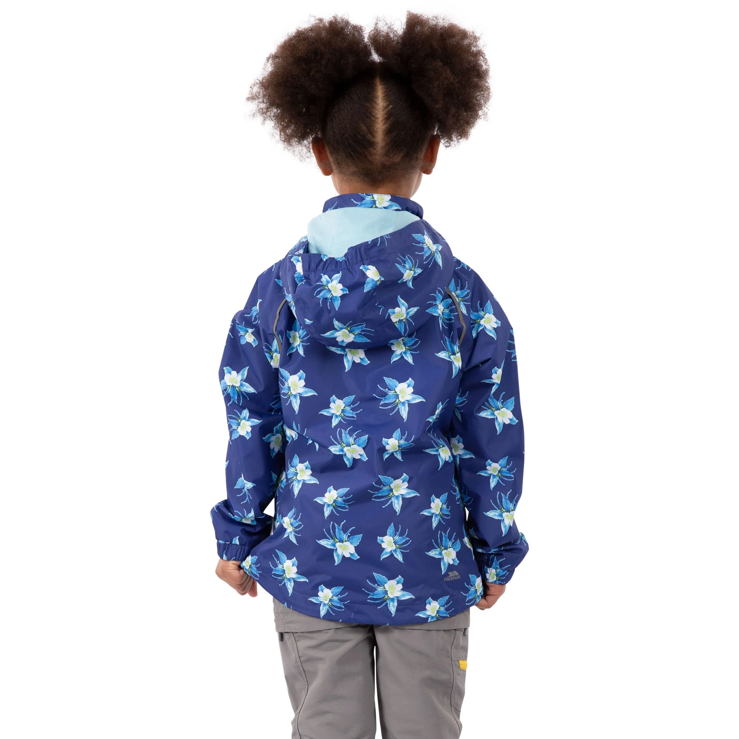 Trespass Girls Printed Waterproof Jacket Joyful