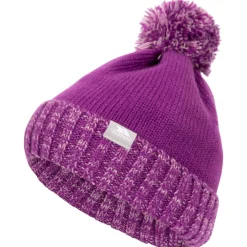 Trespass Kids Bobble Hat Knitted Fleece Lined Nefti
