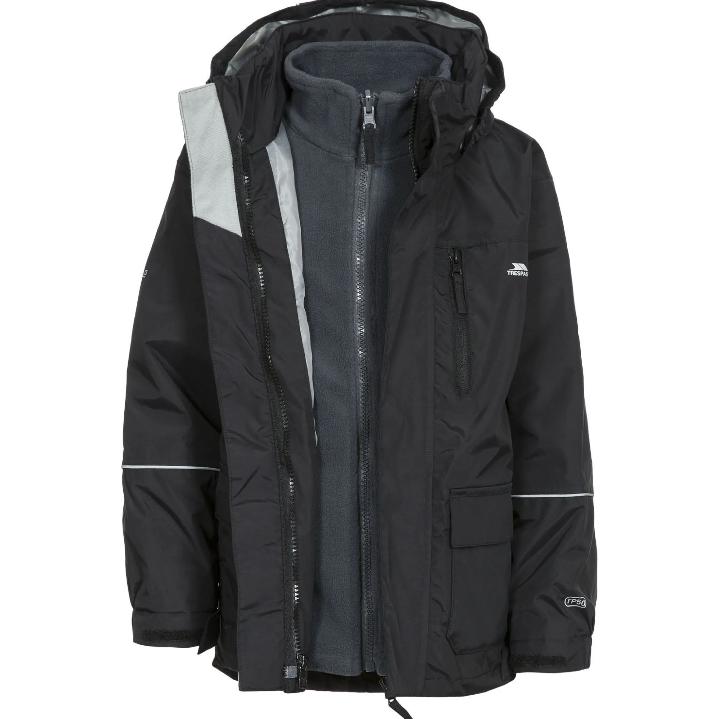 Trespass Kids' 3-in-1 Waterproof Jacket Prime II