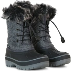 Trespass Kids Snow Boots Waterproof Fleece Lined Aine