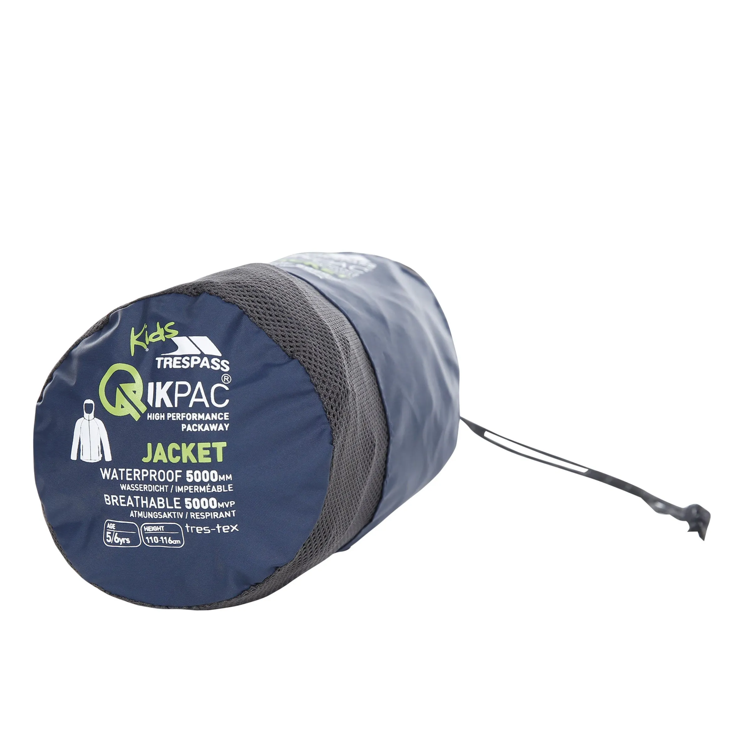 Trespass Kids Waterproof Packaway Jacket Qikpac X