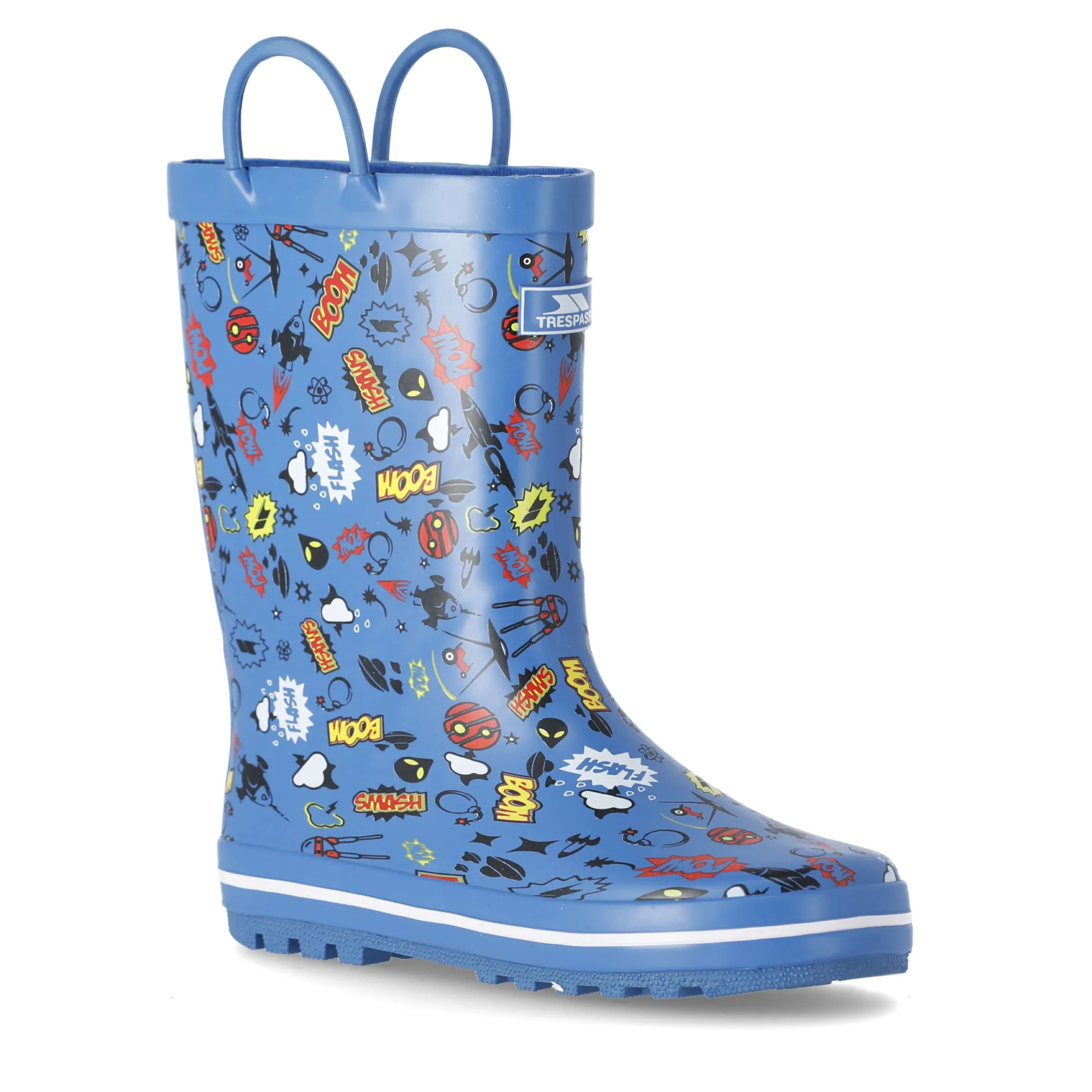 Trespass Kids Wellies Pull-handles Printed Apolloton