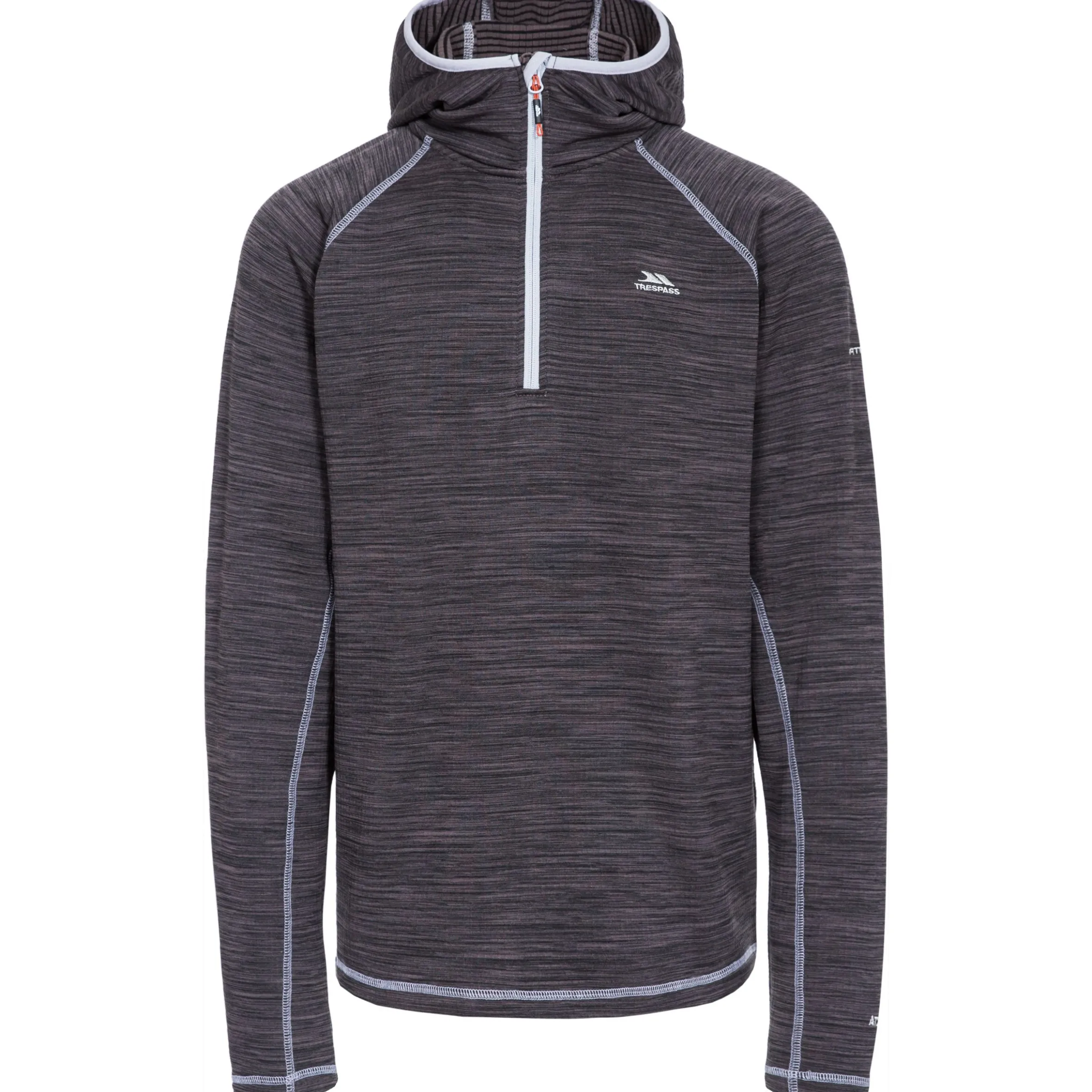 Trespass Men's 1/2 Zip Hooded Fleece Shale