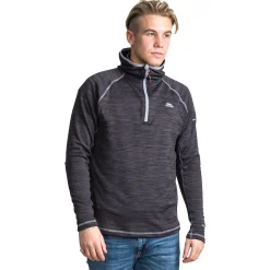 Trespass Men's 1/2 Zip Hooded Fleece Shale