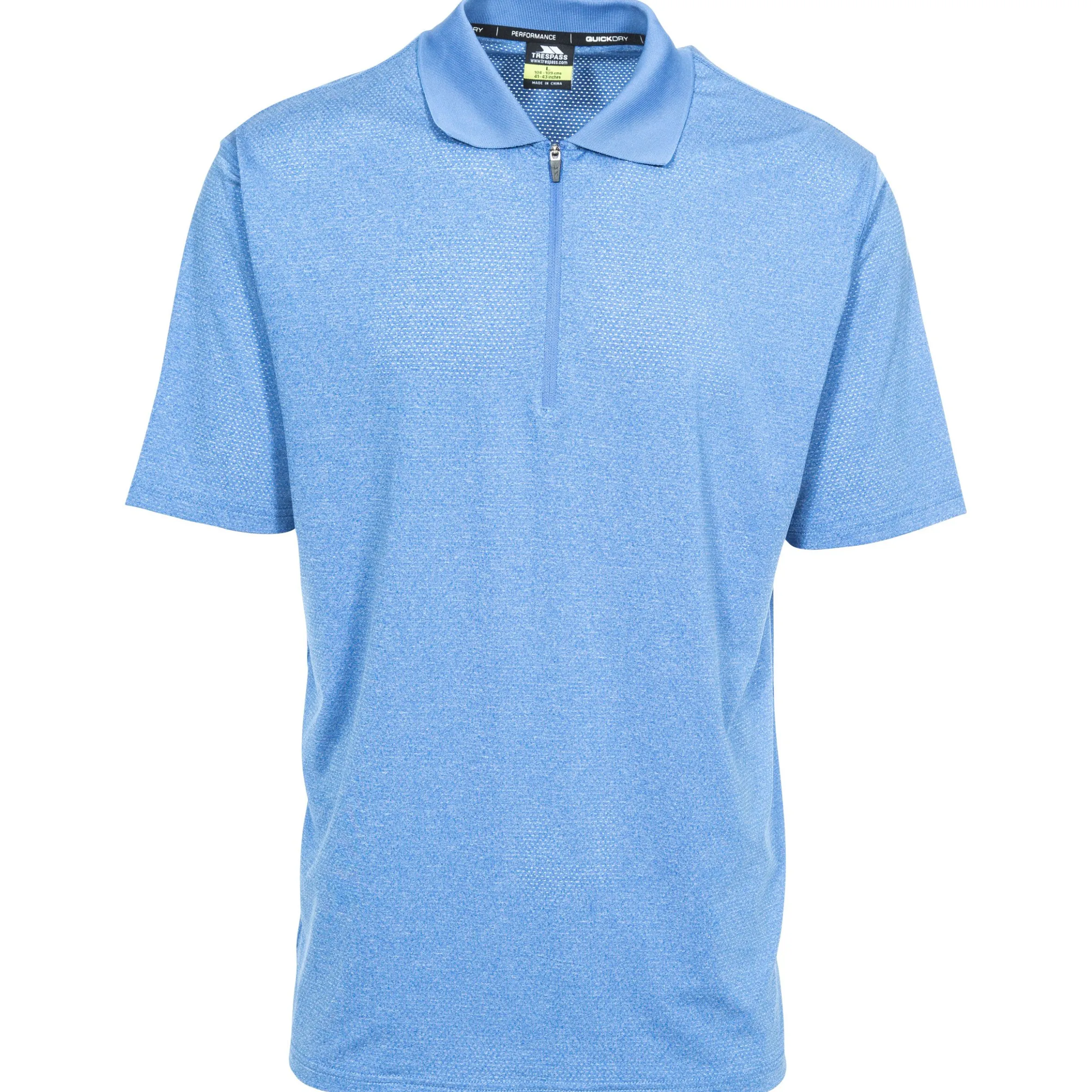 Trespass Men's 1/2 Zip Polo Shirt Maraba