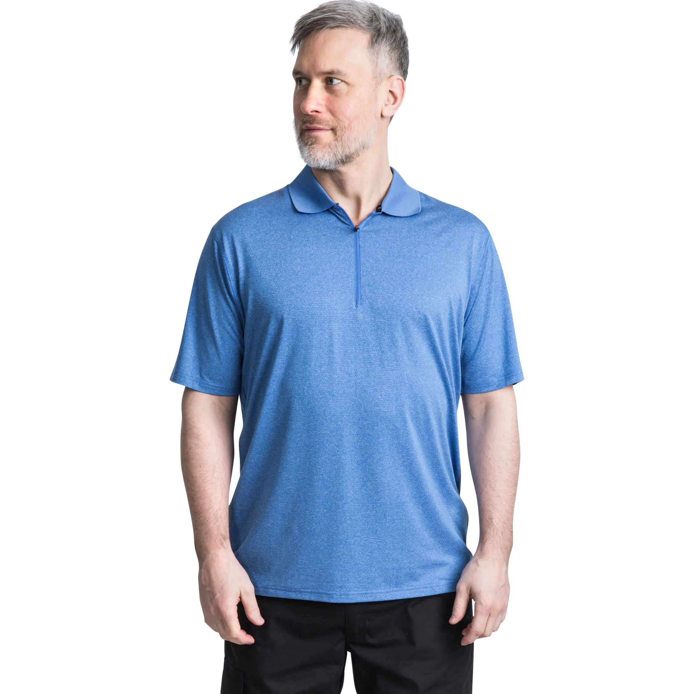 Trespass Men's 1/2 Zip Polo Shirt Maraba