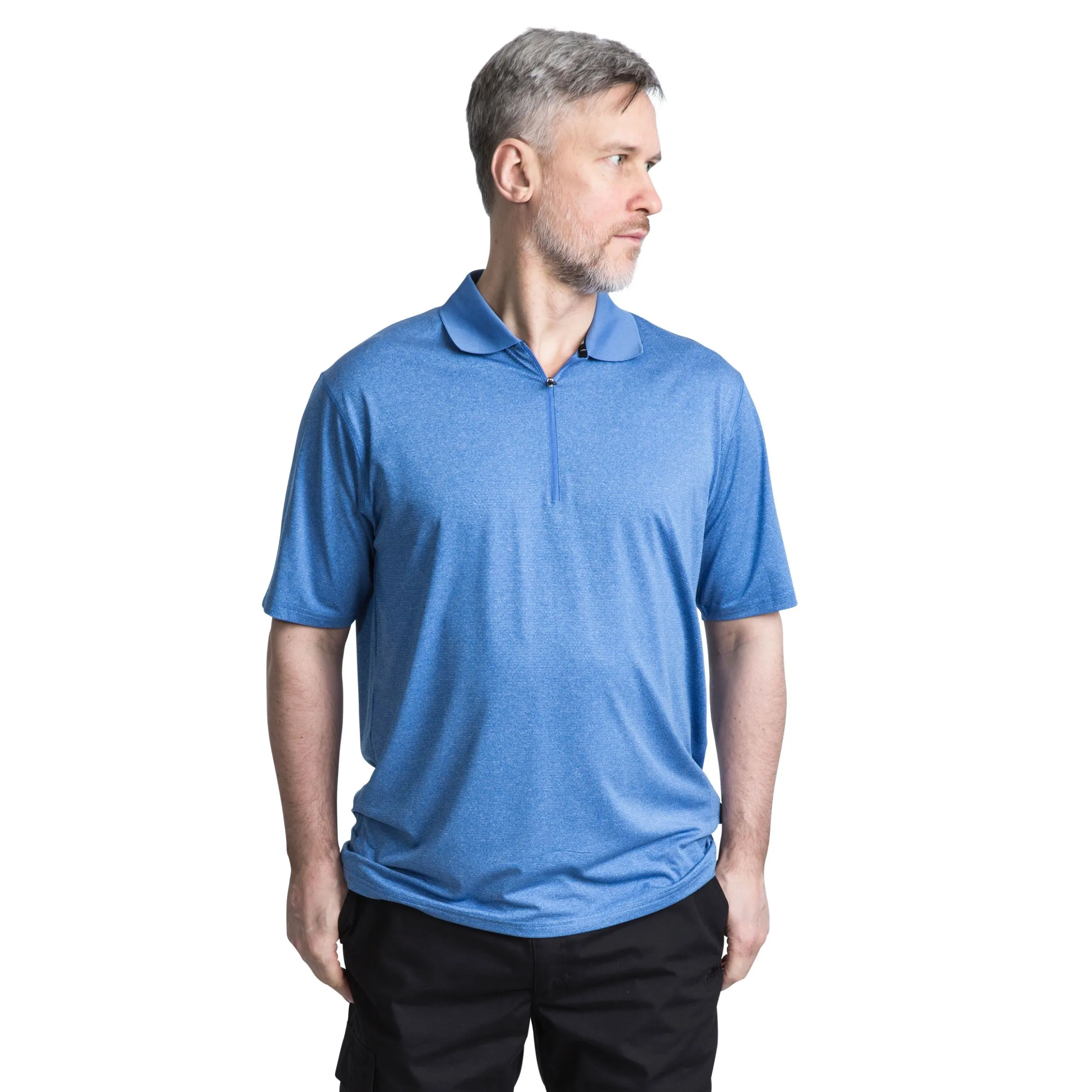 Trespass Men's 1/2 Zip Polo Shirt Maraba