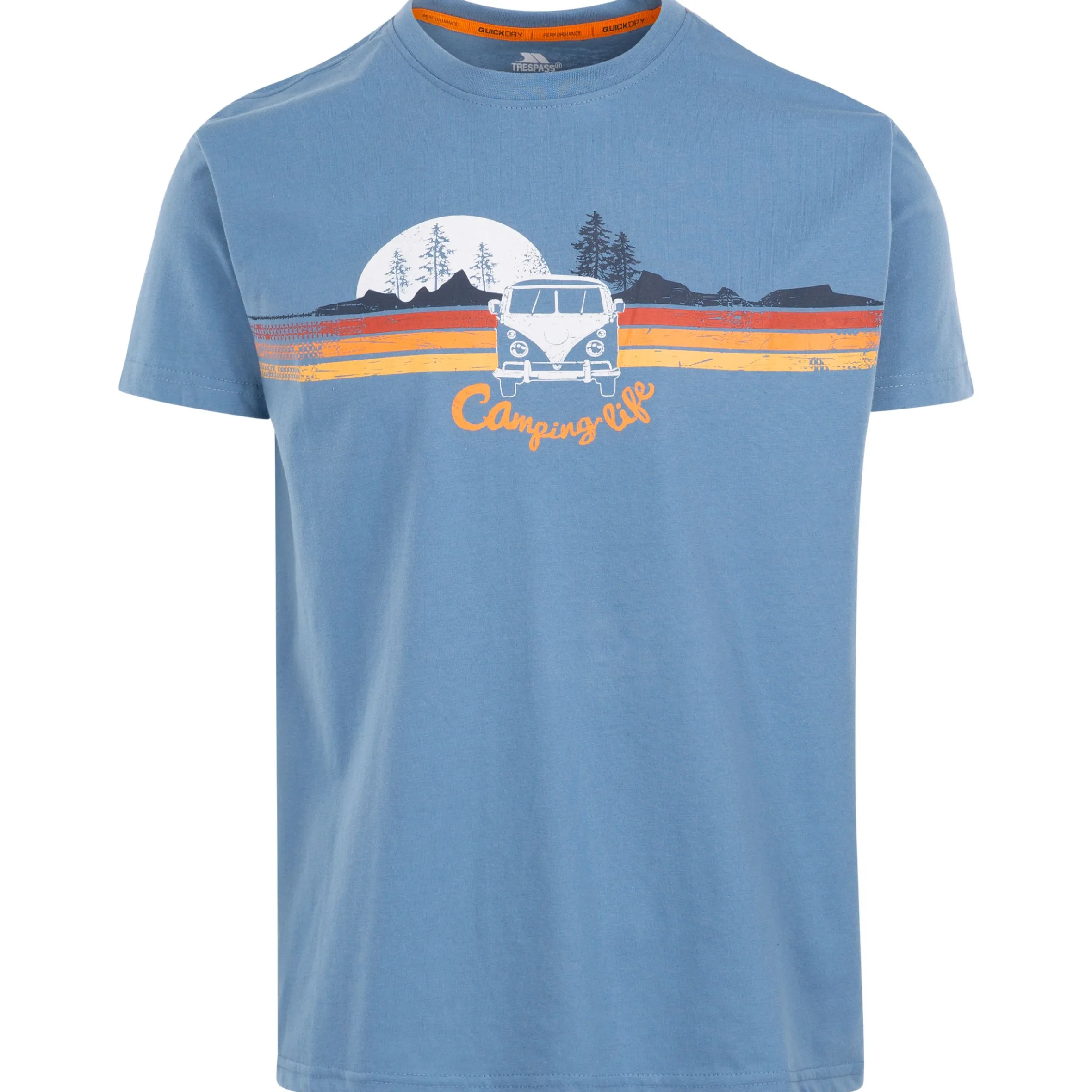 Trespass Men's Casual Short Sleeve Graphic Camping Life T-shirt Cromer