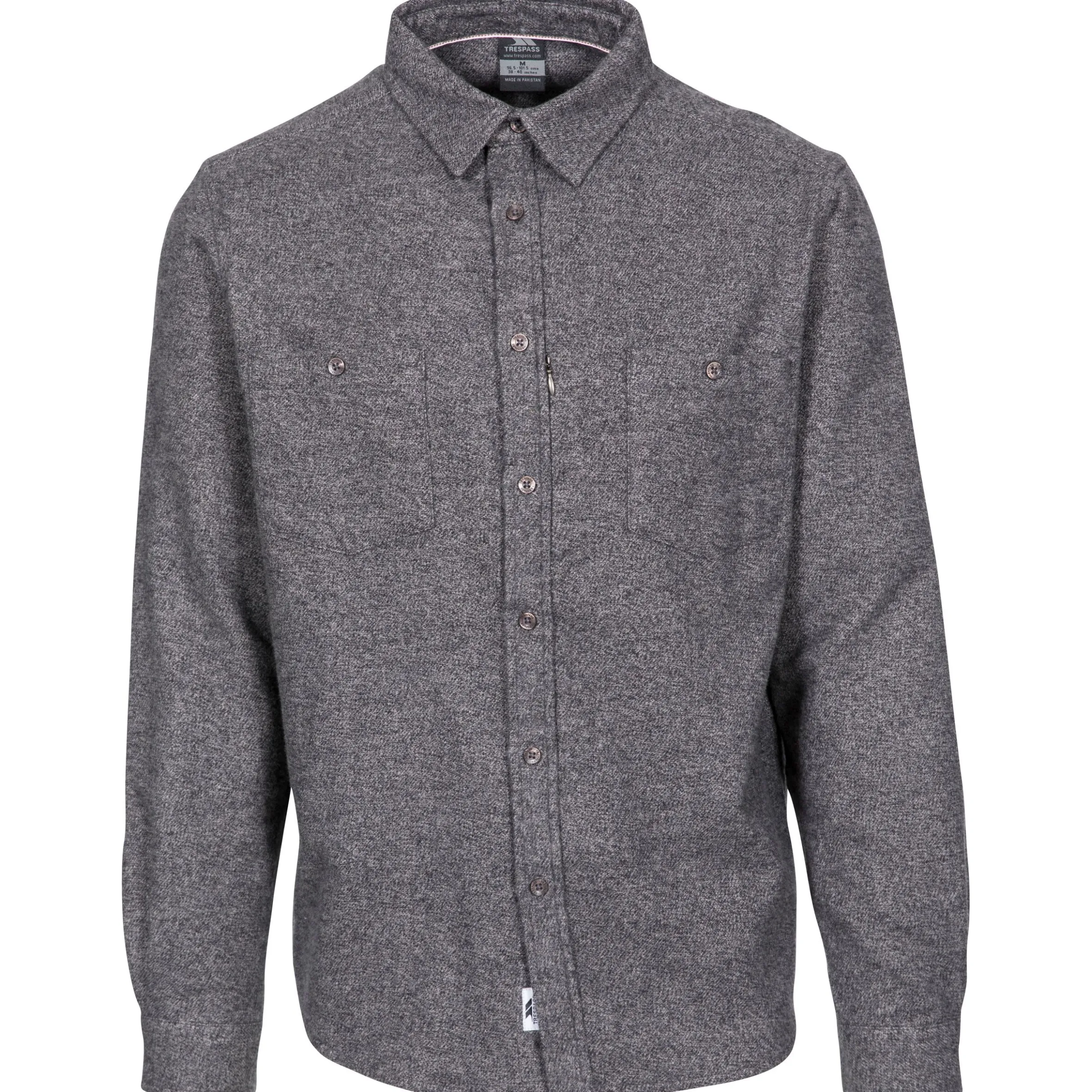 Trespass Men's Cotton Long Sleeve Shirt Buddworthwas