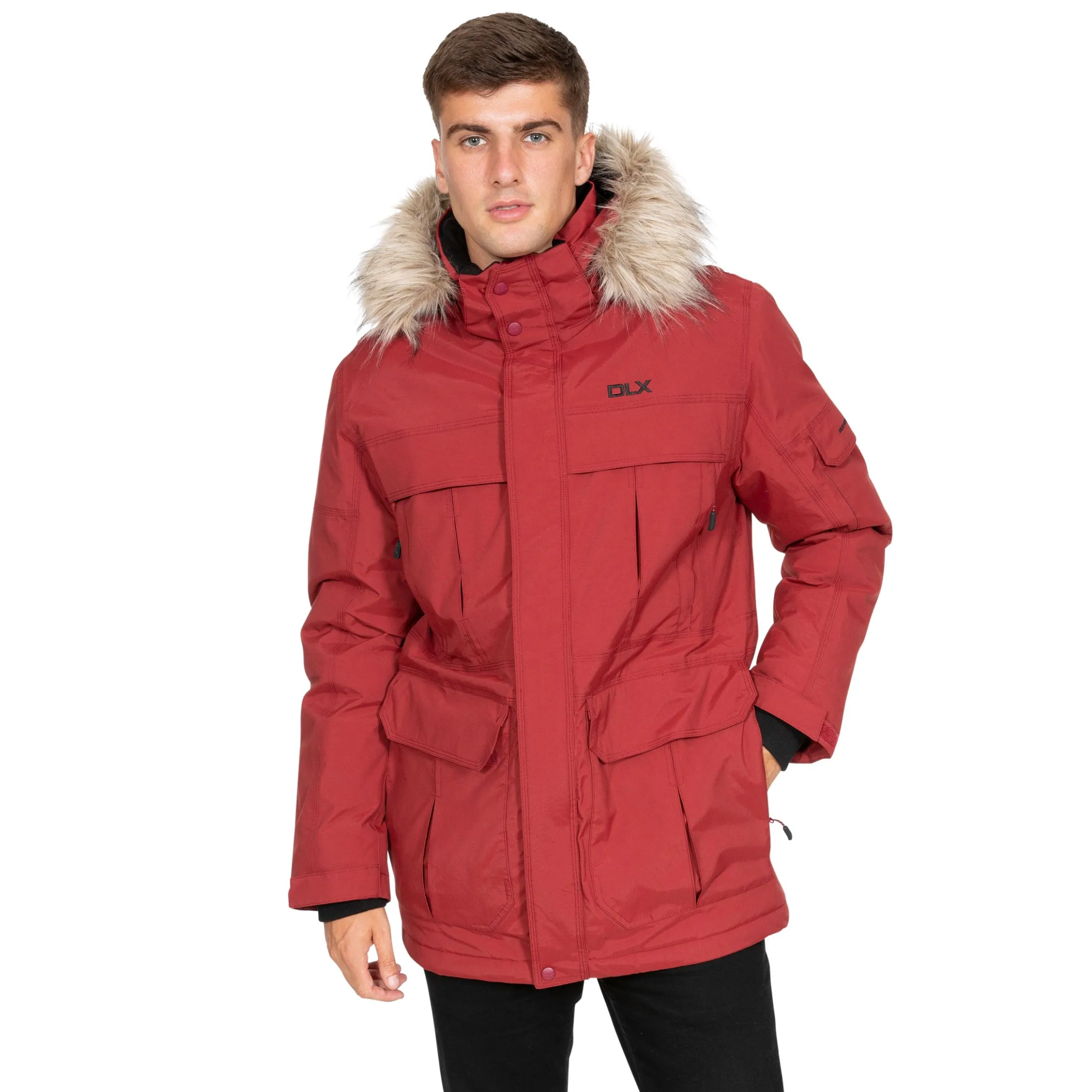 Trespass Men’s DLX Waterproof Down Parka Jacket Highland