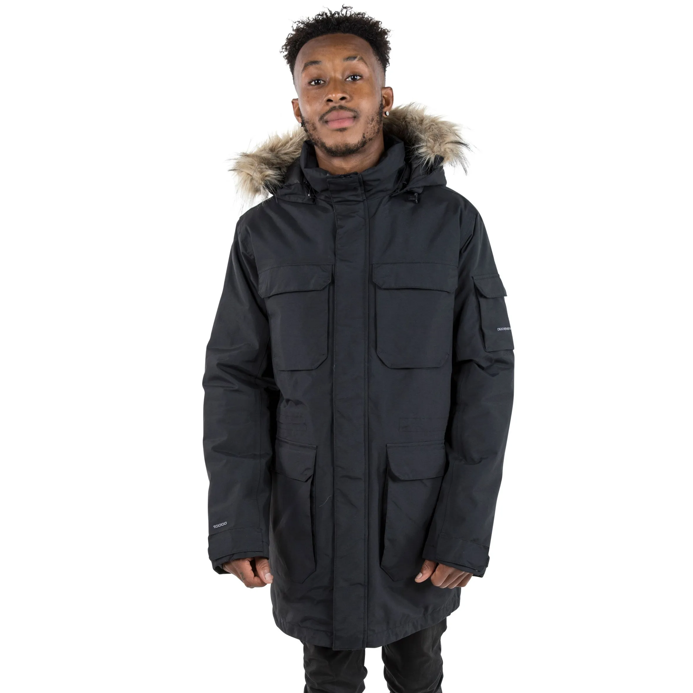 Trespass Men's DLX Waterproof Parka Jacket Pixilation