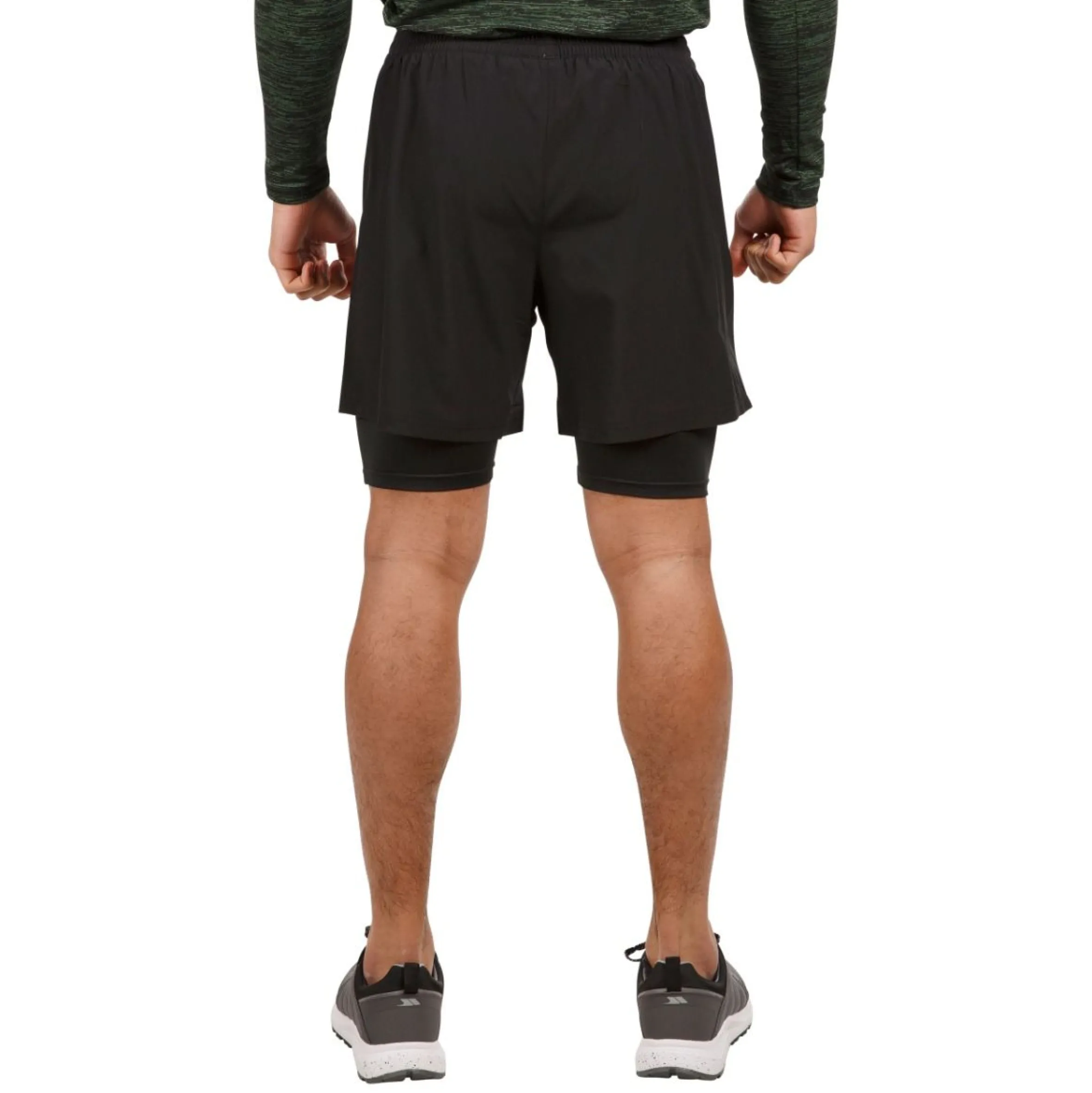 Trespass Men's Dual Layer Active Shorts Patterson