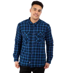 Trespass Men's Fleece Lined Checked Shirt Rapeseed