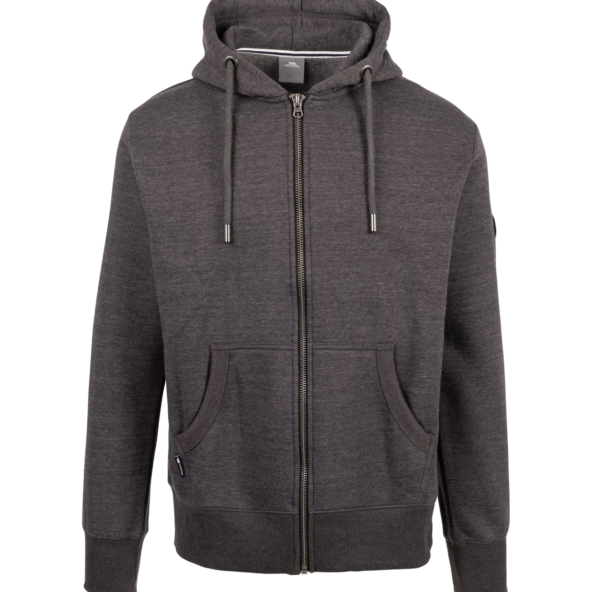 Trespass Mens Full Zip Hoodie Bran