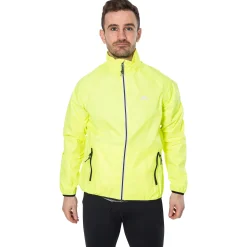Trespass Men's Hi-Vis Waterproof Packaway Jacket Retract