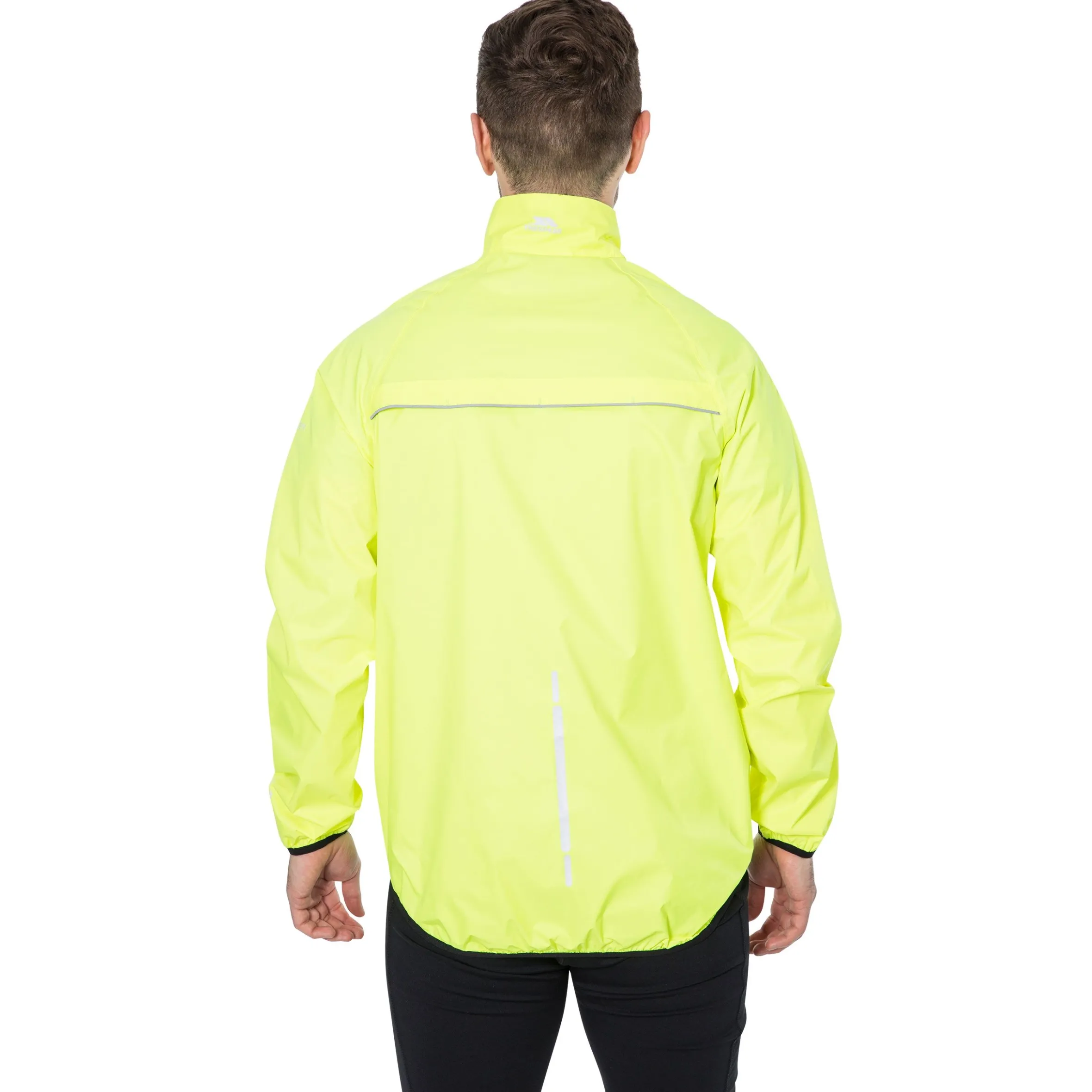 Trespass Men's Hi-Vis Waterproof Packaway Jacket Retract