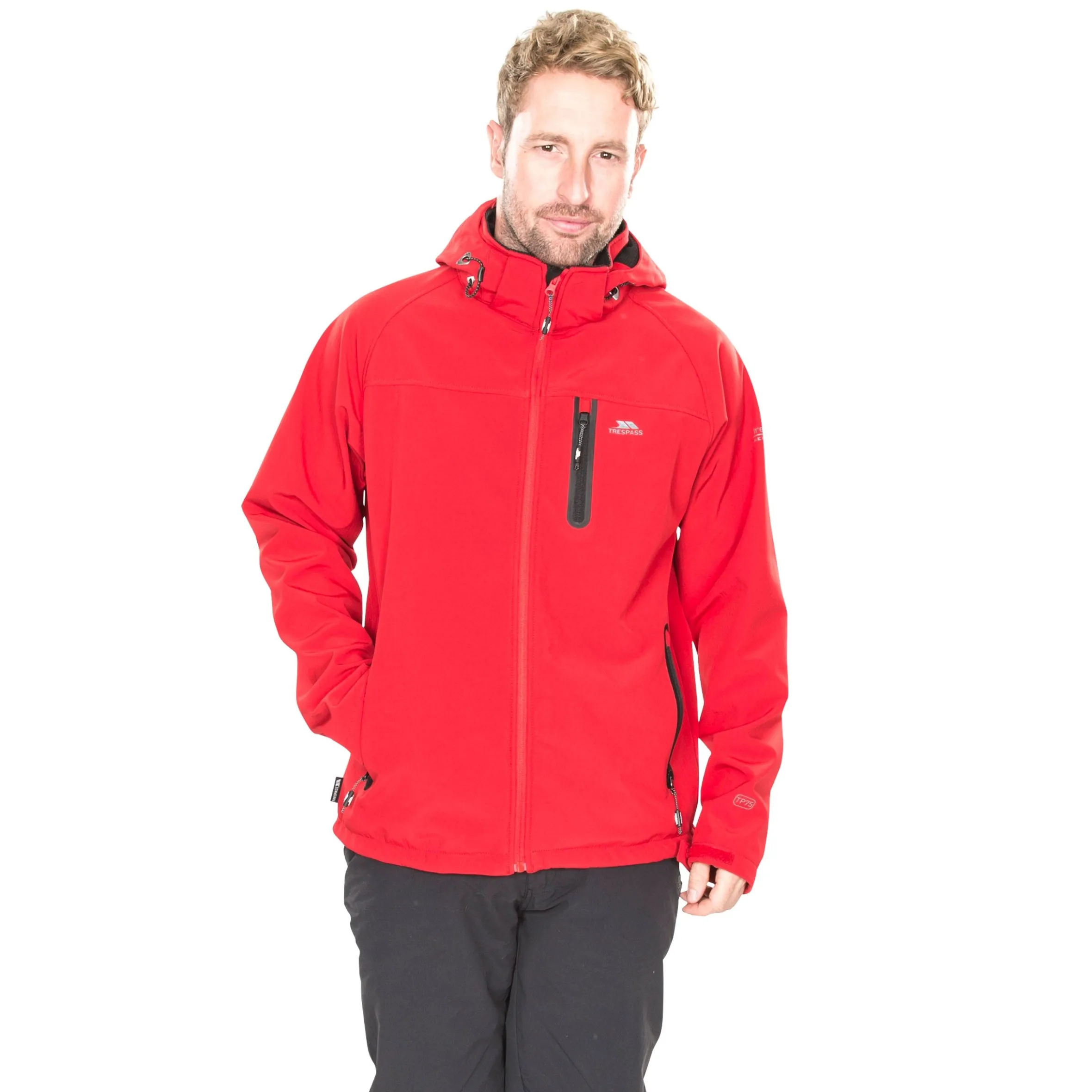 Trespass Mens Hooded SoftsheII Jacket Accelerator II
