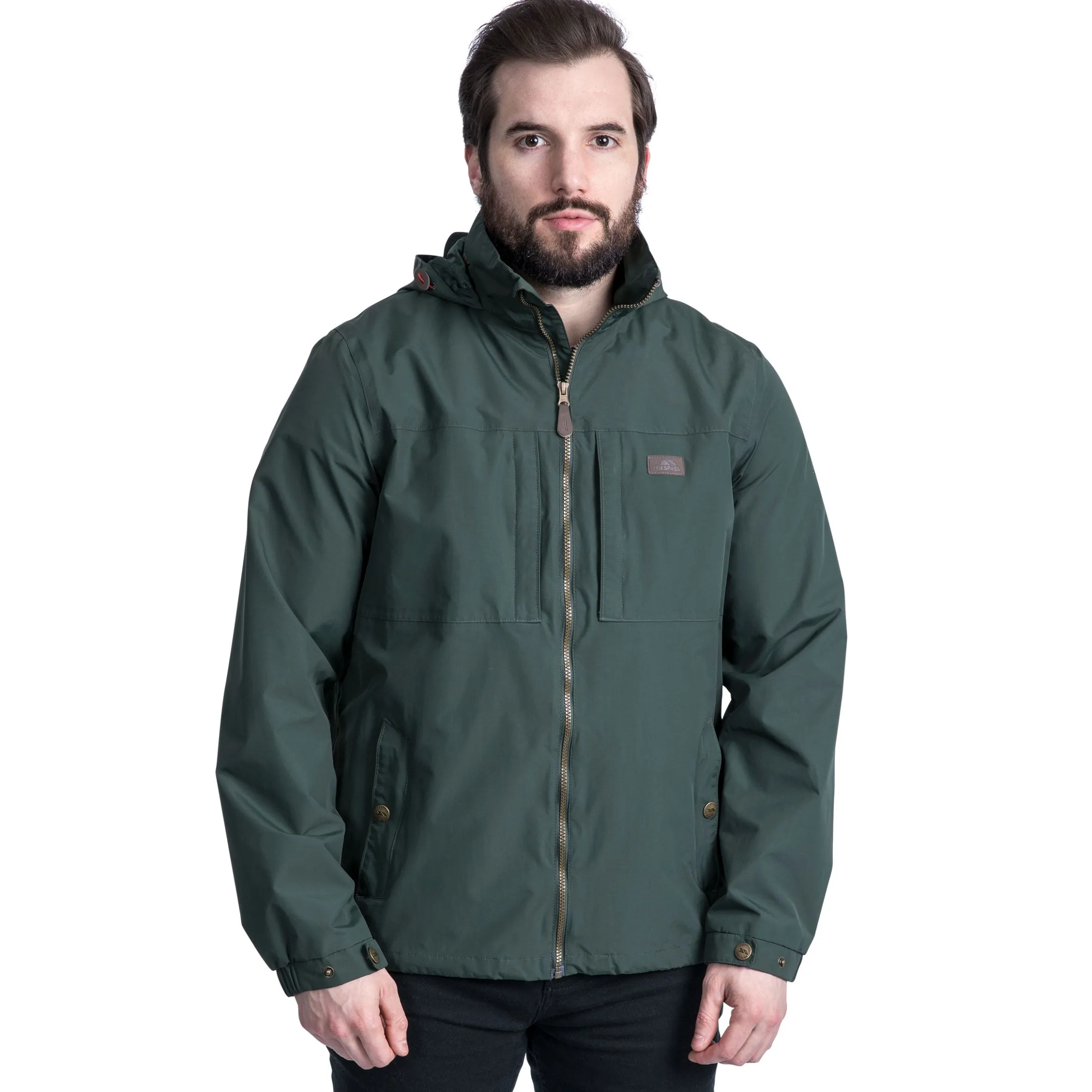 Trespass Men's Hooded Waterproof Jacket Cartwright