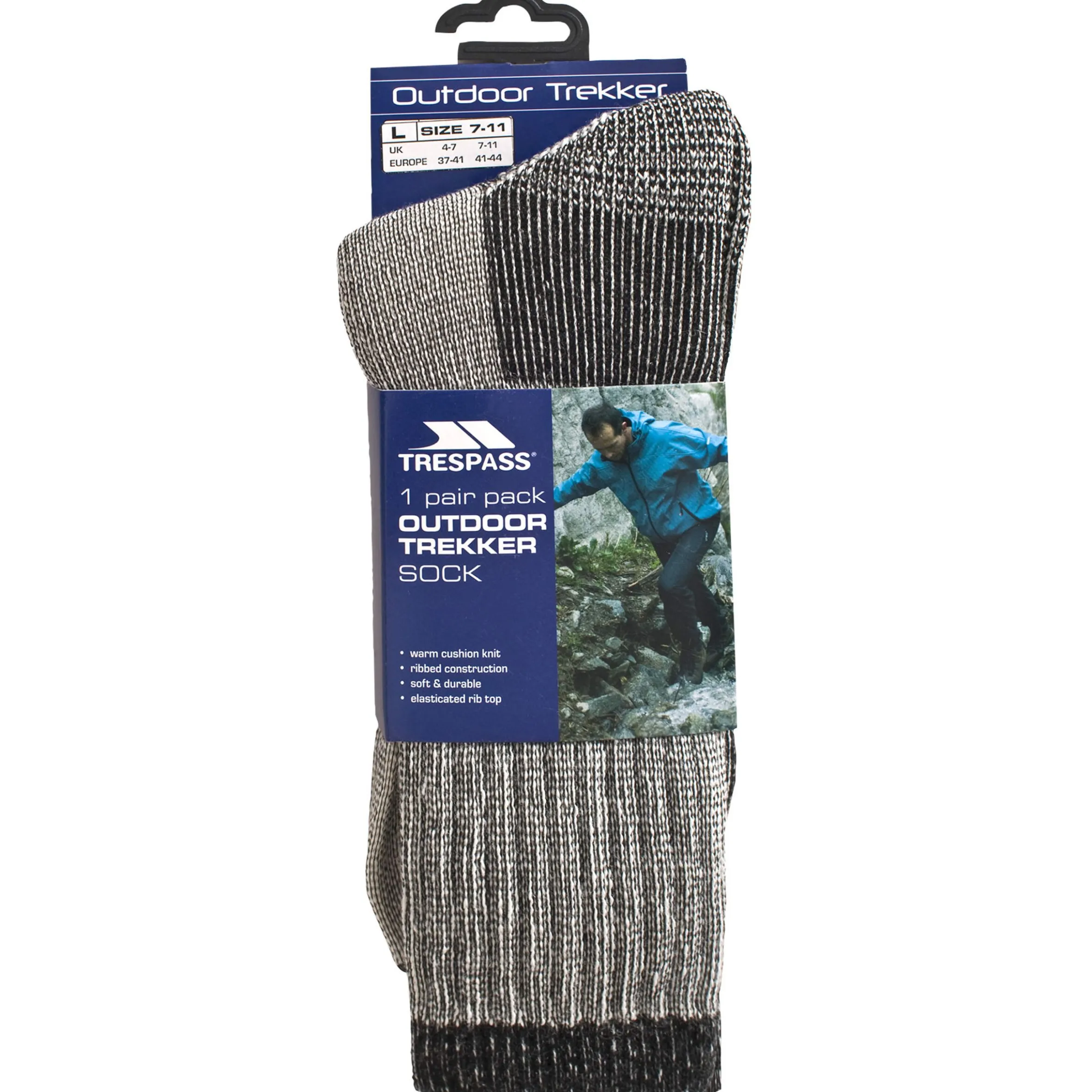Trespass Men's Merino Wool Hiking Socks Stroller