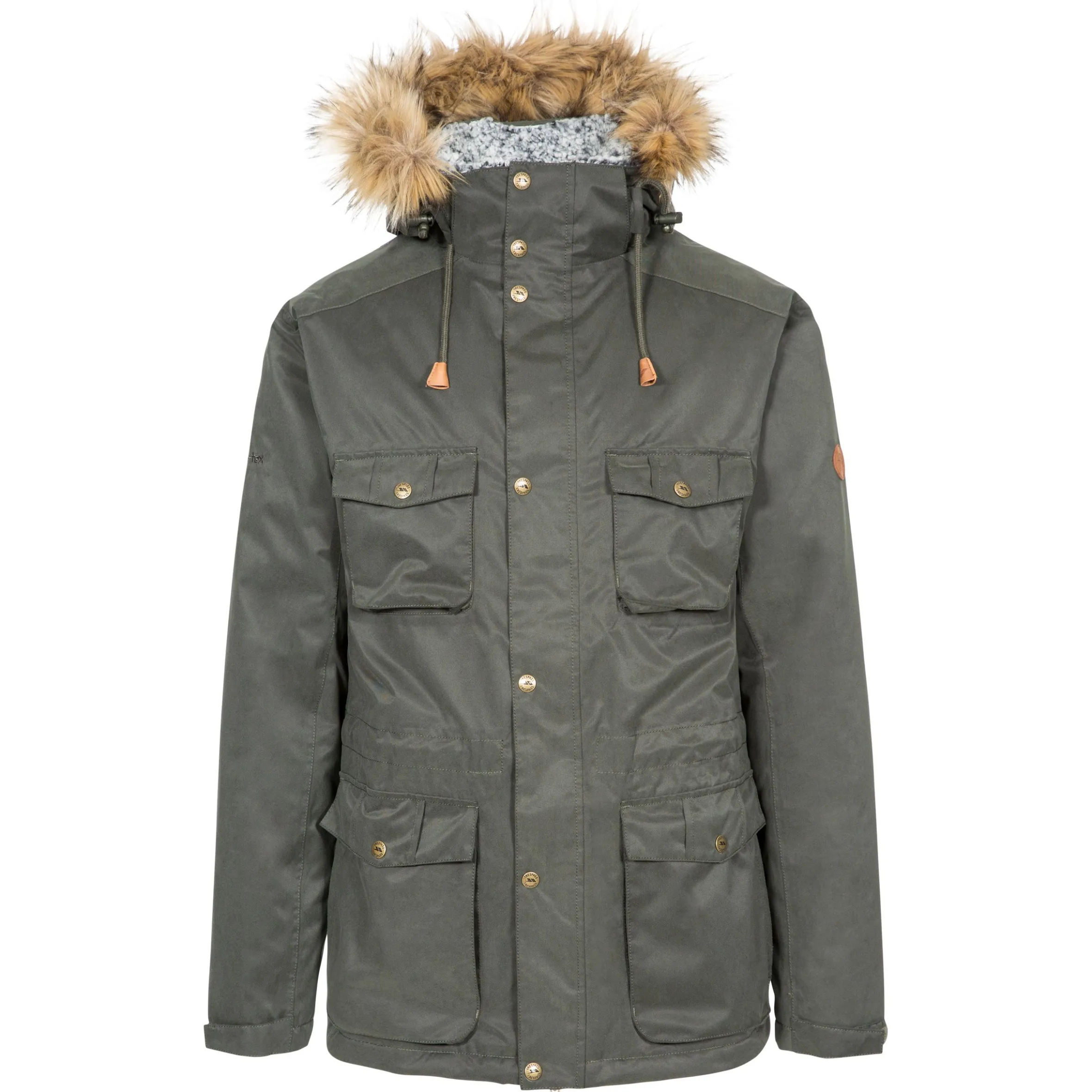 Trespass Men's Padded Waterproof Parka Jacket Quebeckford