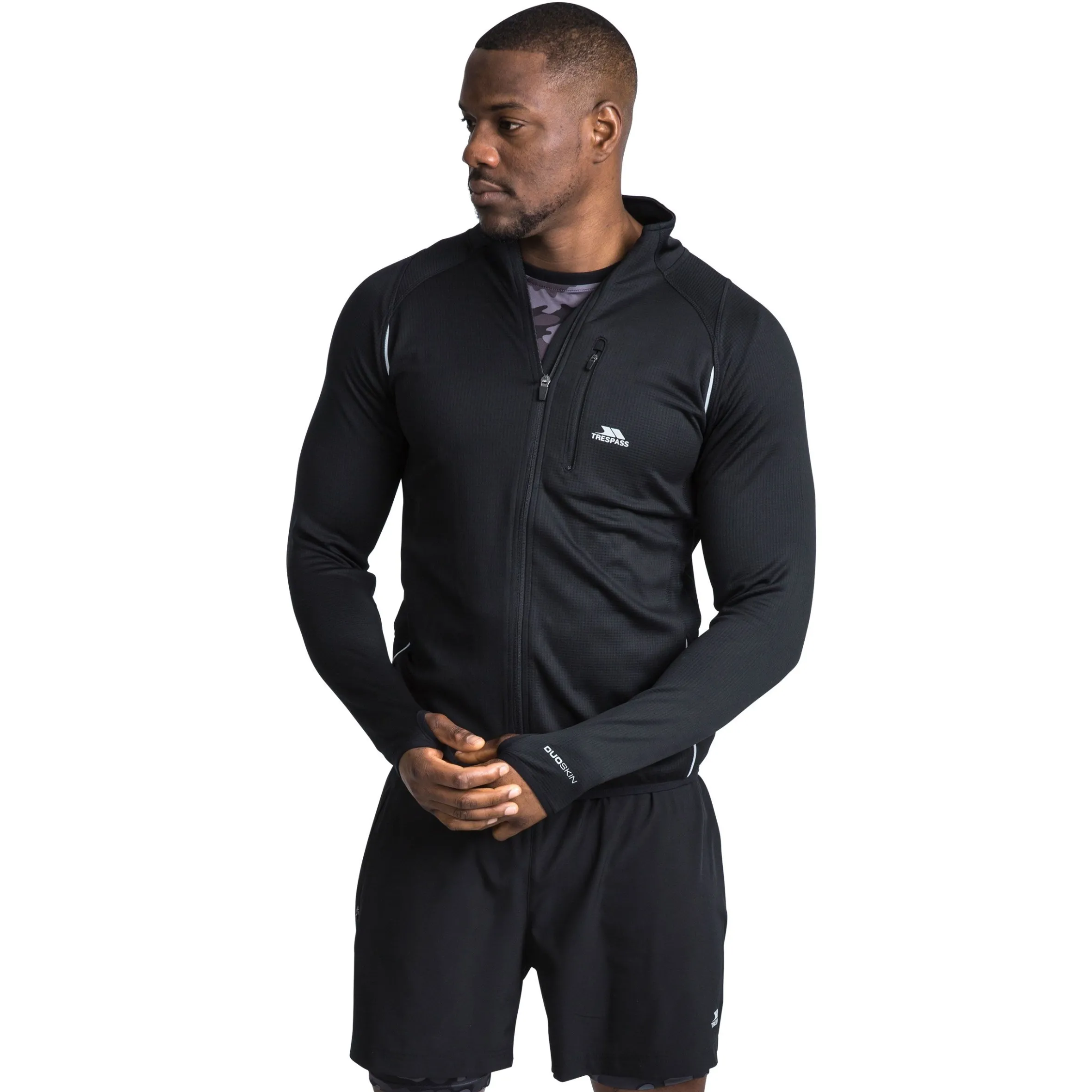 Trespass Men's Quick Dry Active Jacket Whiten
