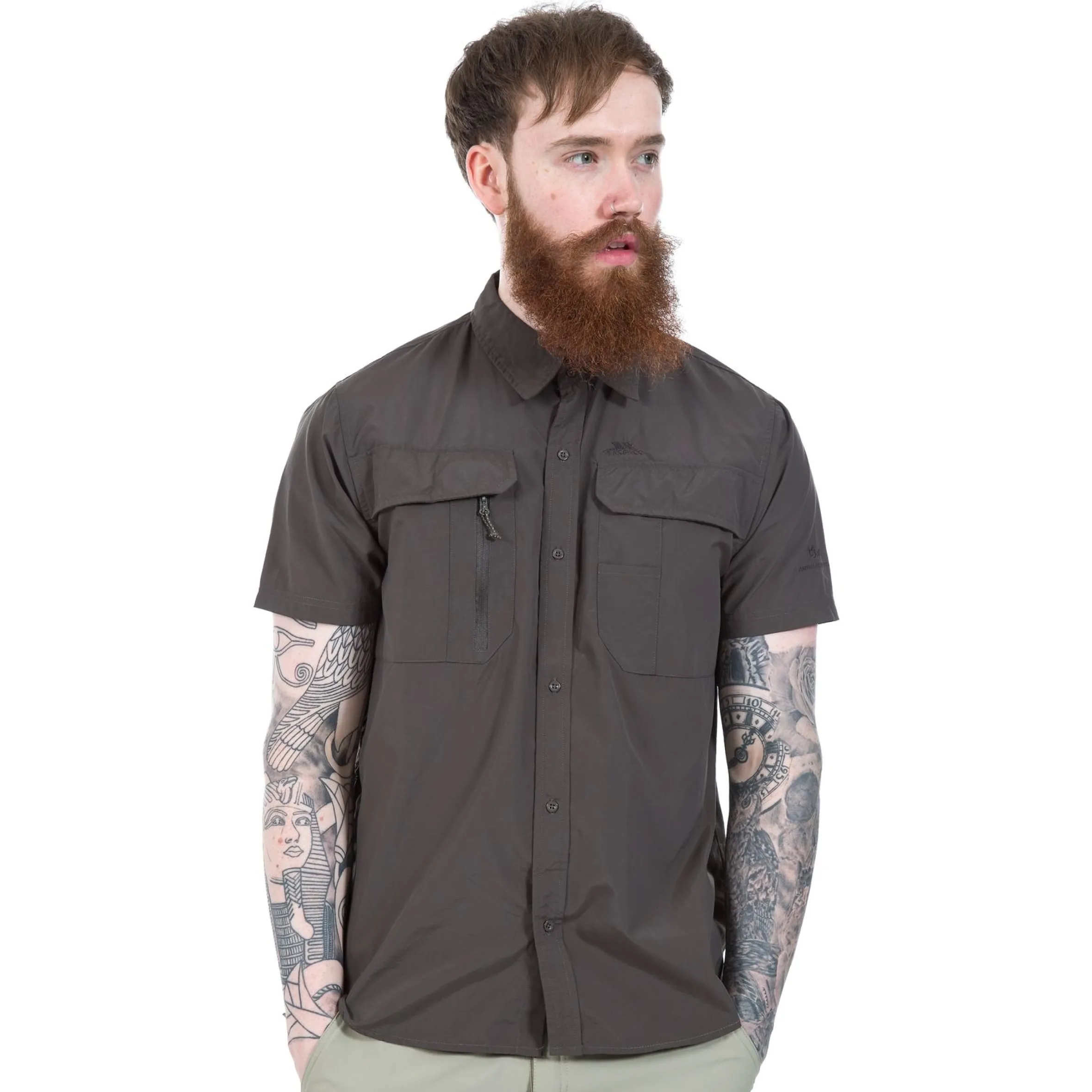 Trespass Men's Short Sleeve Mosquito Repellent Shirt Colly