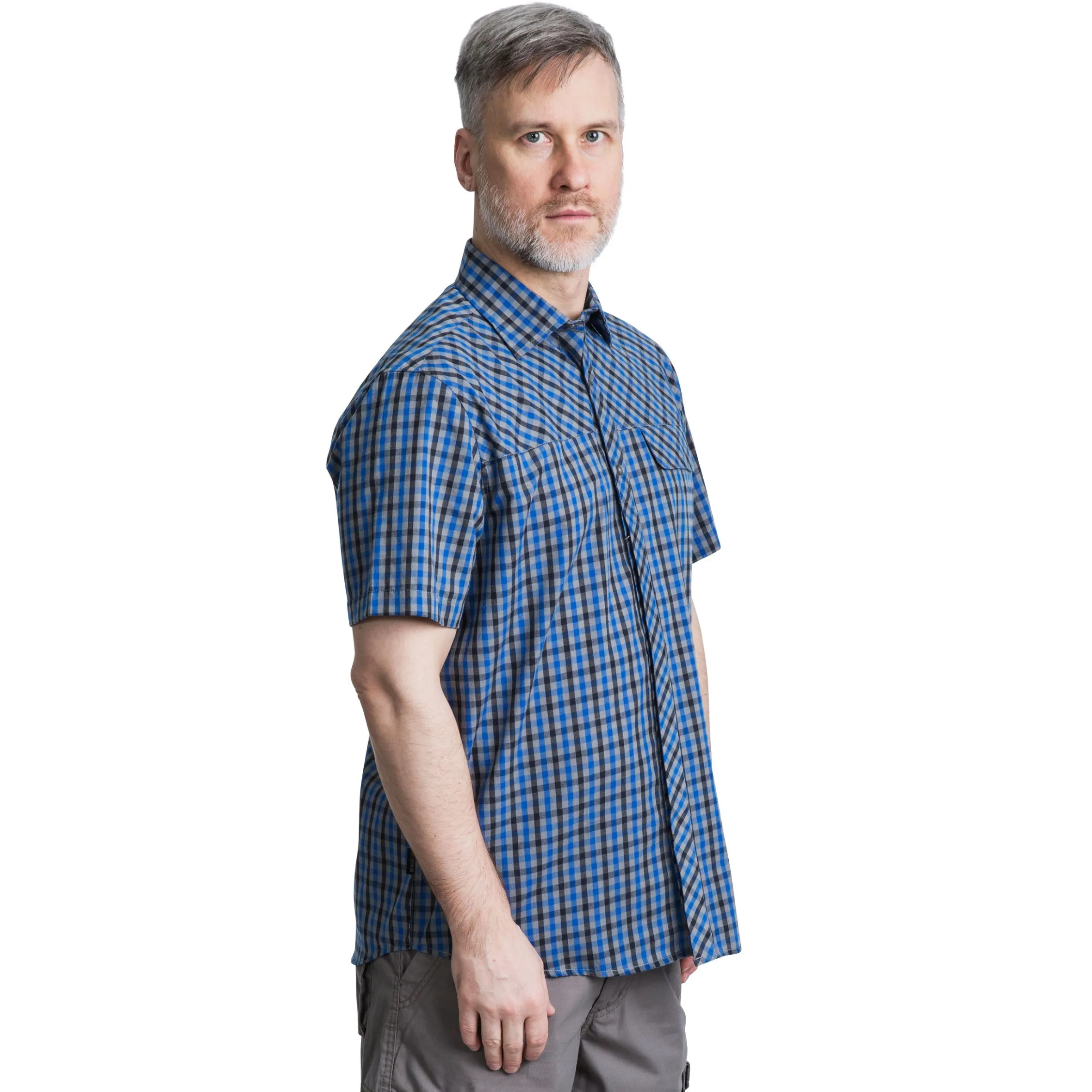 Trespass Men's Short Sleeve Checked Shirt Juba