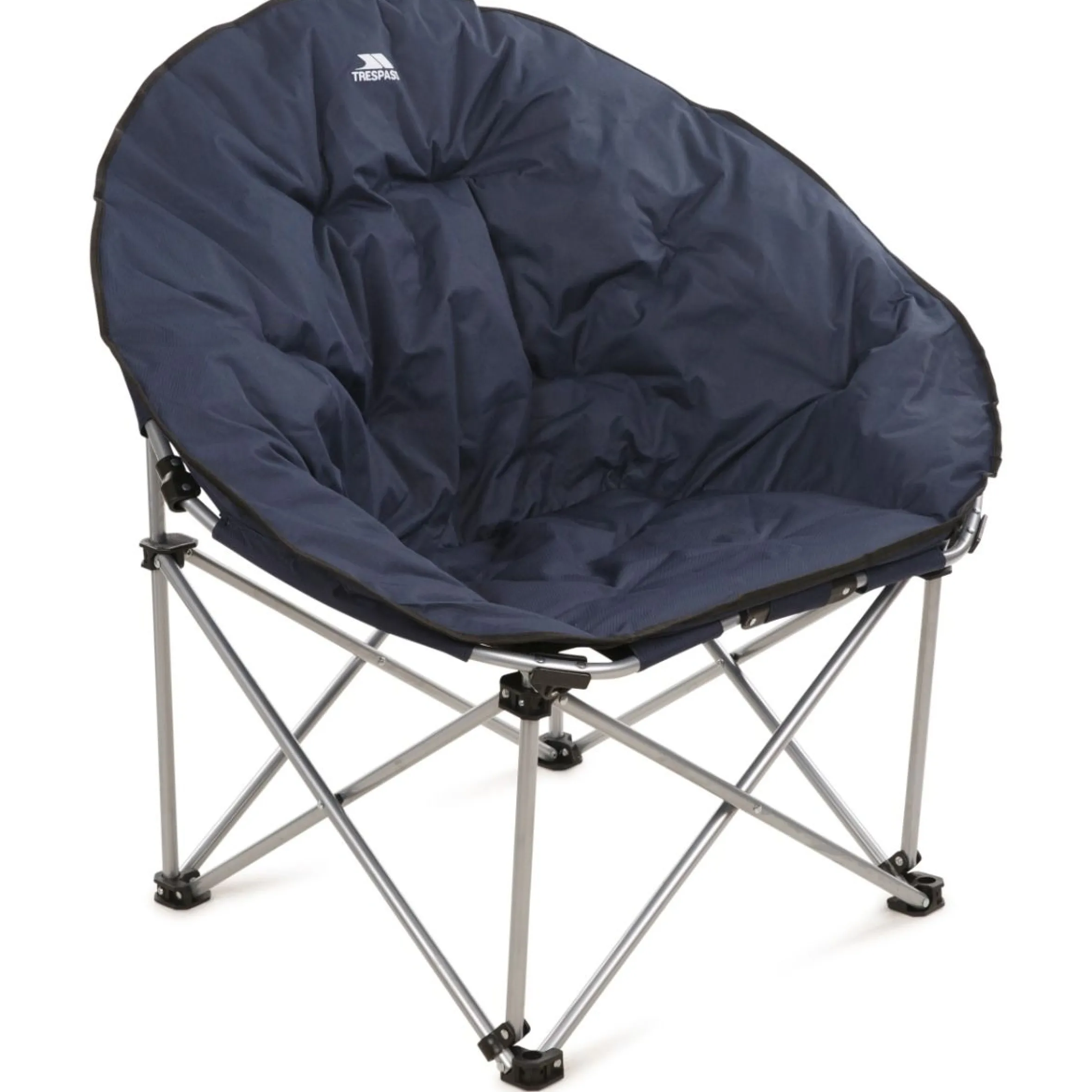 Trespass Oversized Moon Chair Camping Folding Padded Tycho