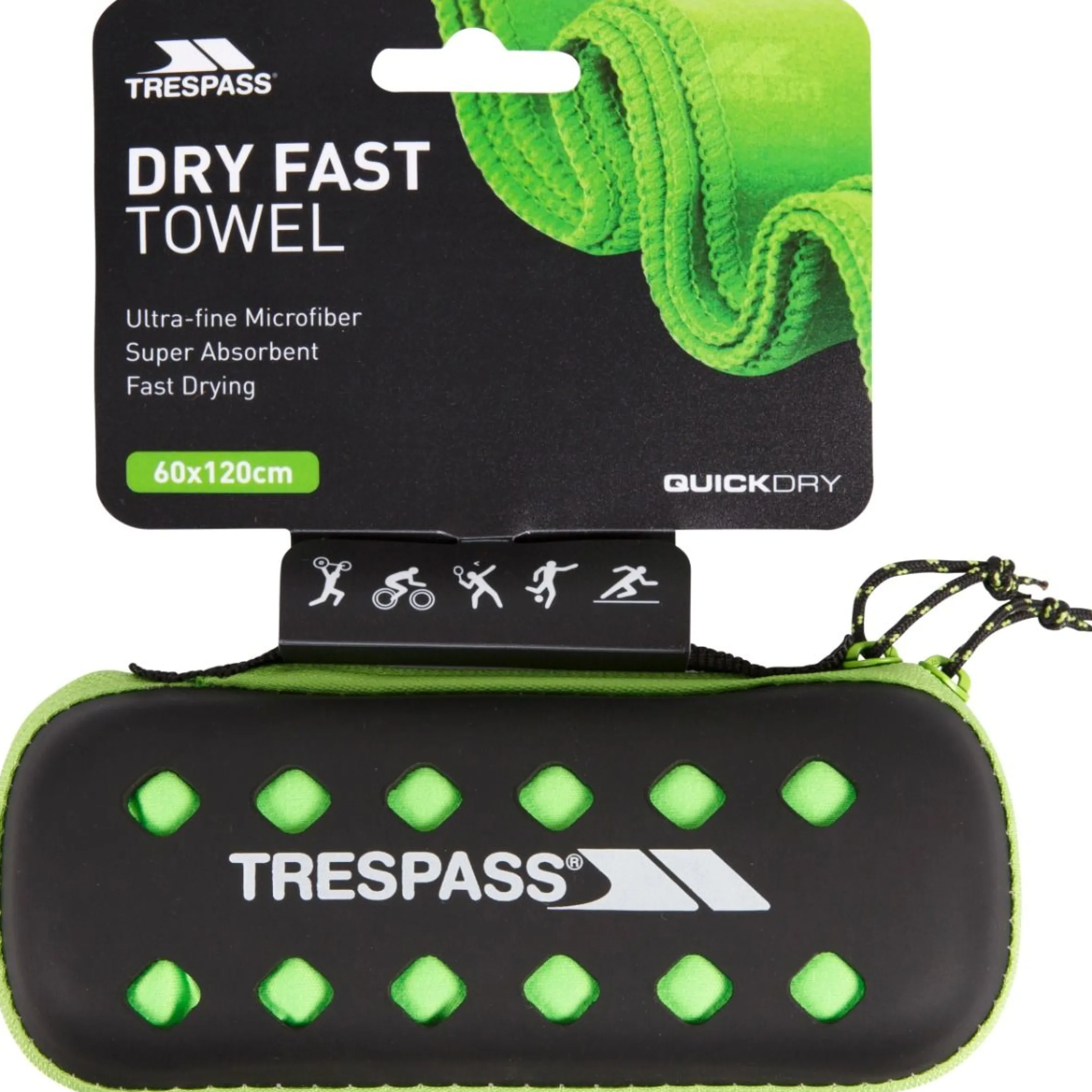 Trespass Quick Dry Microfiber Towel 60 x 120cm
