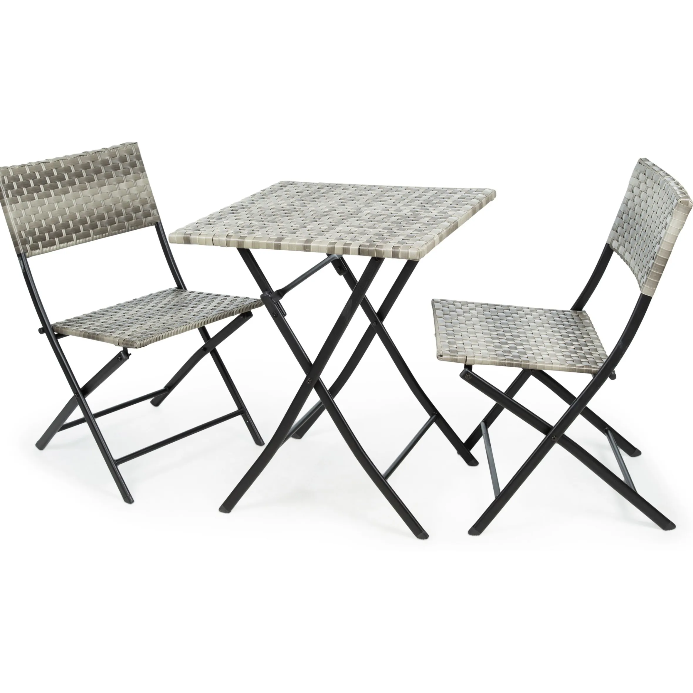 Trespass Three Piece Rattan Garden Furniture Set Bistro