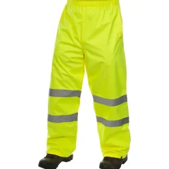 Trespass Unisex Hi Vis Waterproof Trousers Tomo