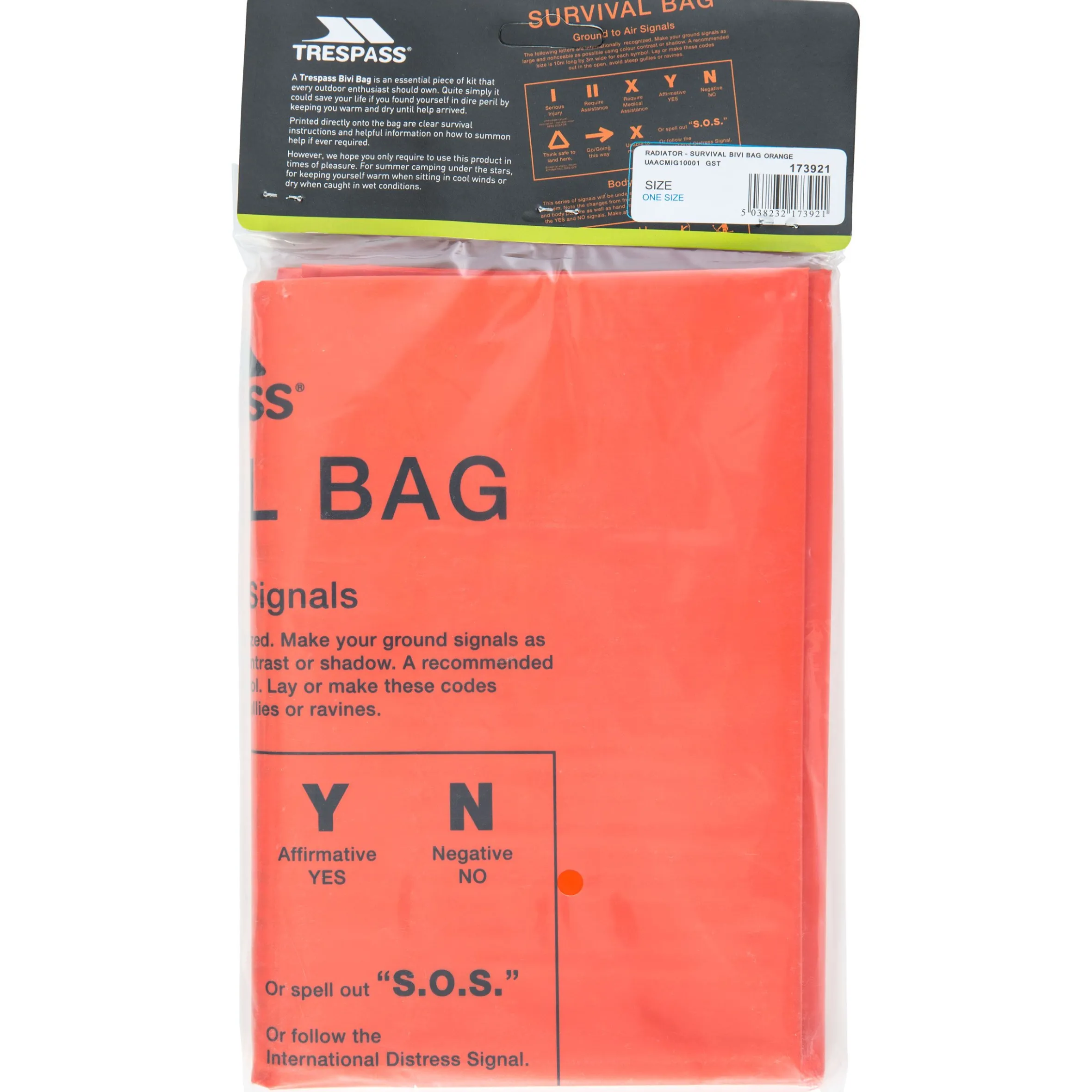 Trespass Vis Survival Bag Hi
