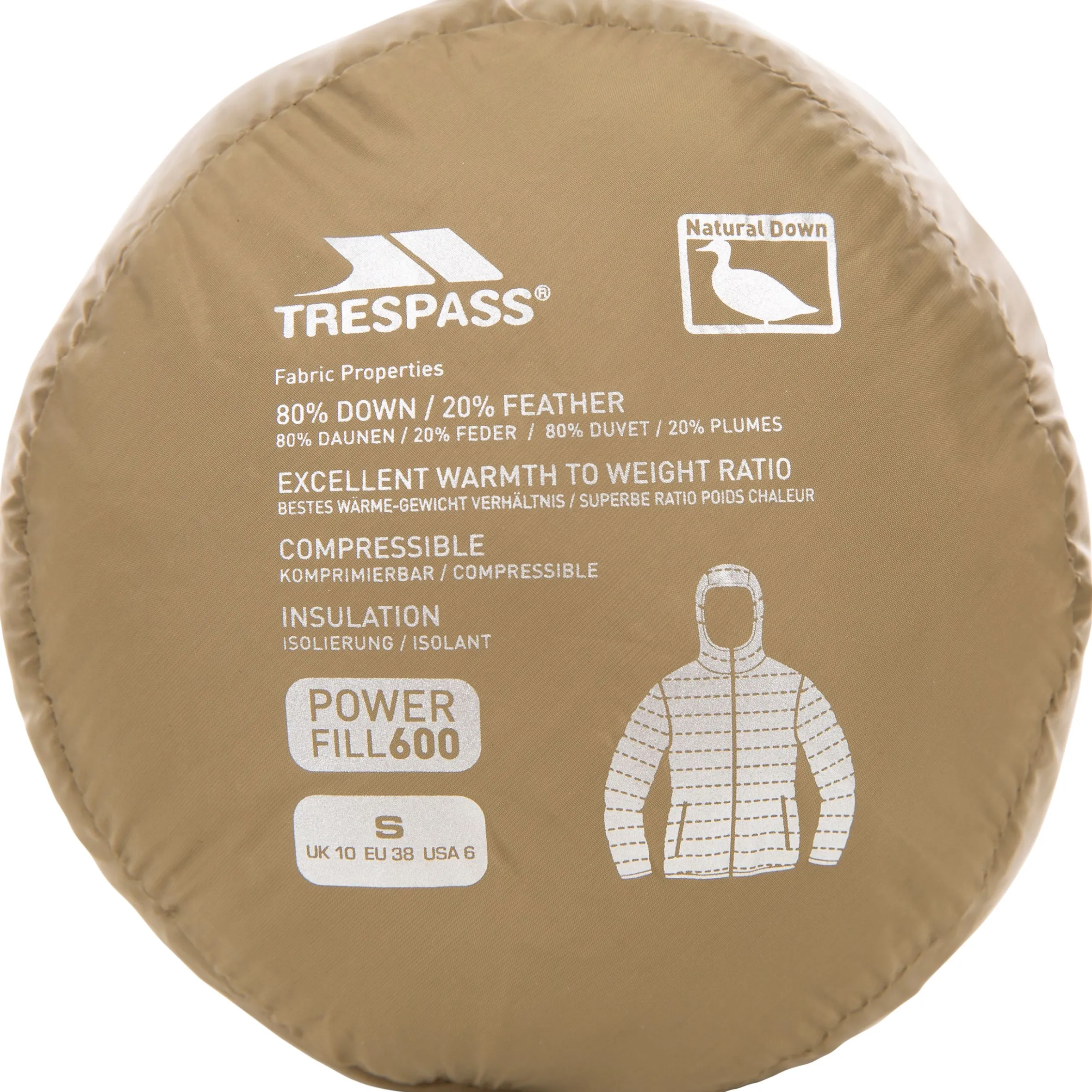 Trespass Womens Down Jacket with Hood Amma