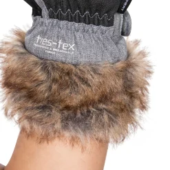 Trespass Womens Gloves with Faux Fur Cuff Shiloh