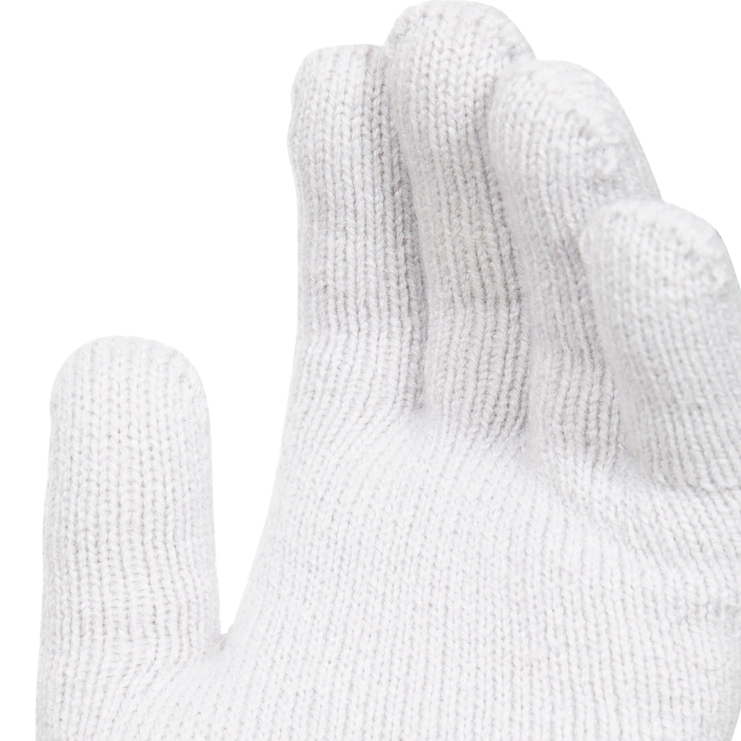 Trespass Womens Knitted Gloves Rib Cuff White Ottile