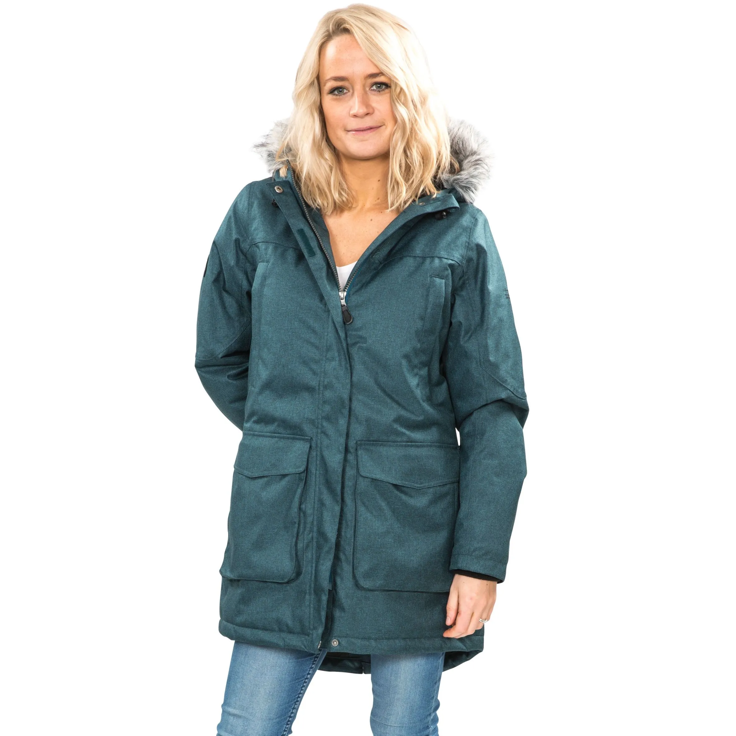 Trespass Womens Waterproof Parka Jacket Thundery