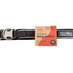 Trespaws Large Reflective Soft Touch Dog Collar in Black Keira