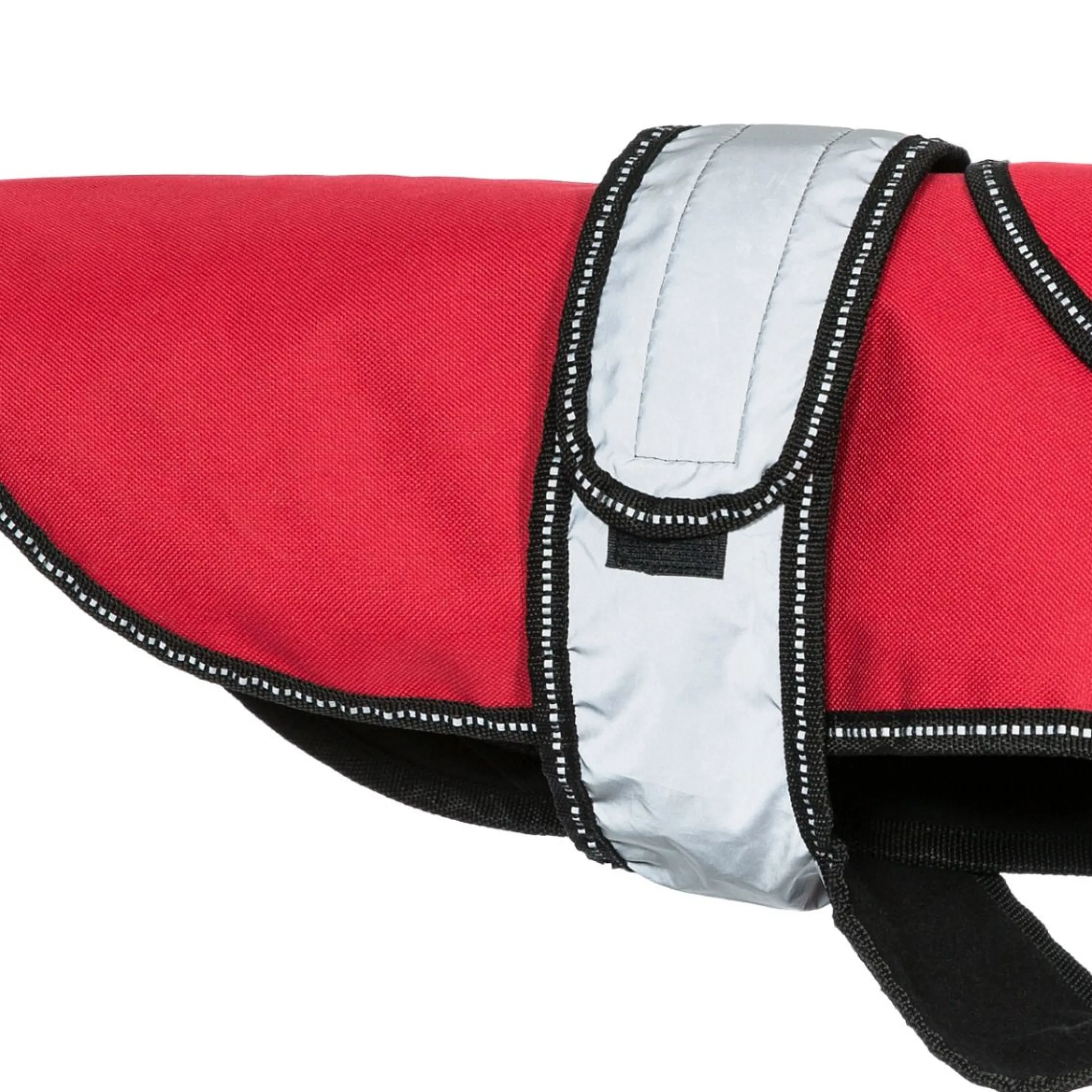 Trespaws Medium 2 in 1 Fleece Lined Waterproof Dog Coat in Red Duke