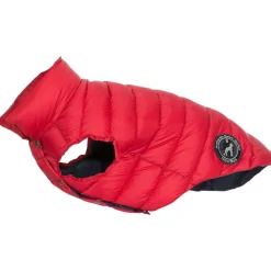 Trespaws Medium Down Dog Jacket in Red Dogby