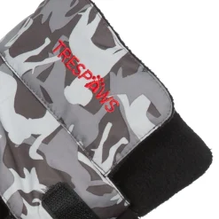 Trespaws Small Camo Dog Printed Raincoat in Grey Charly