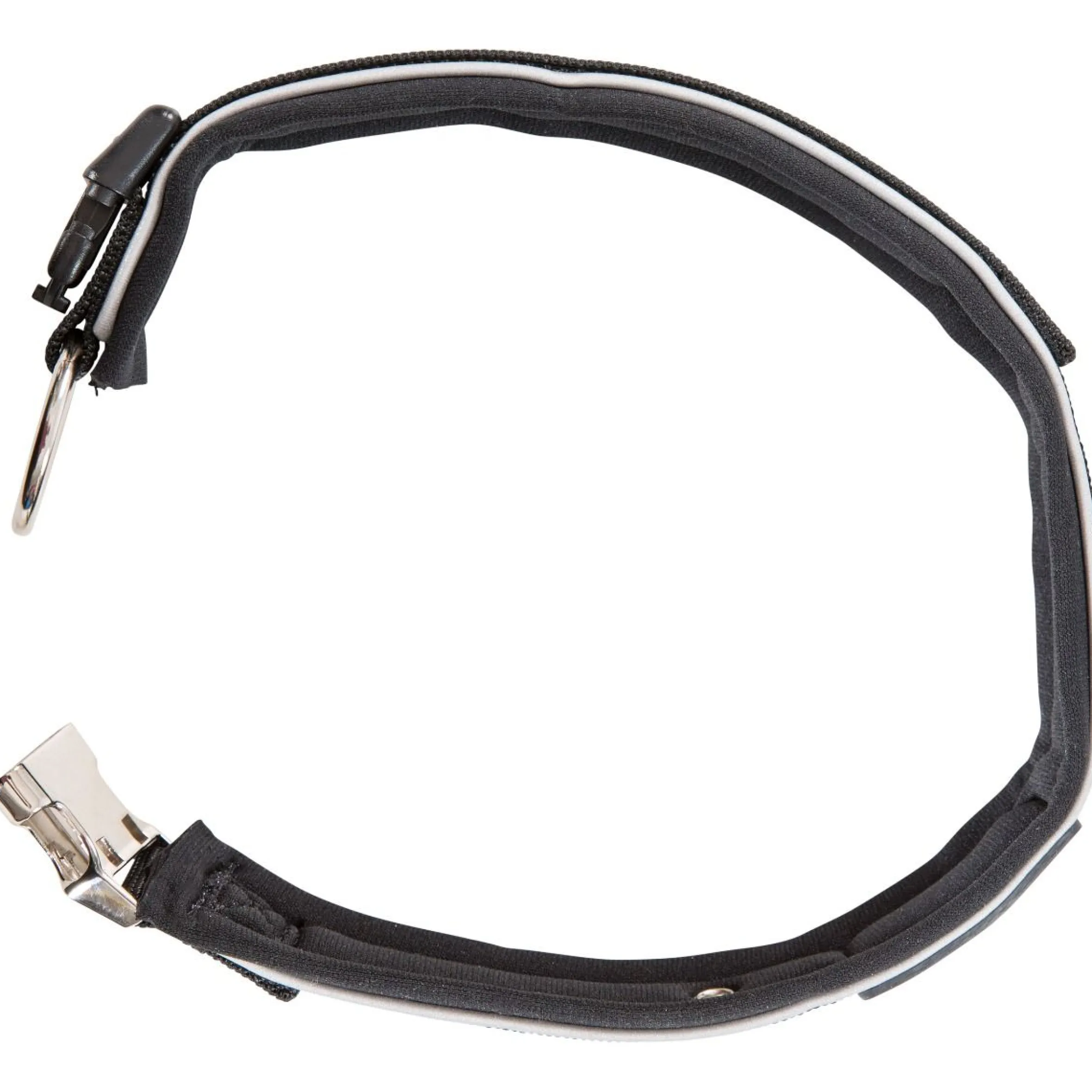 Trespaws Small Reflective Soft Touch Dog Collar in Black Keira