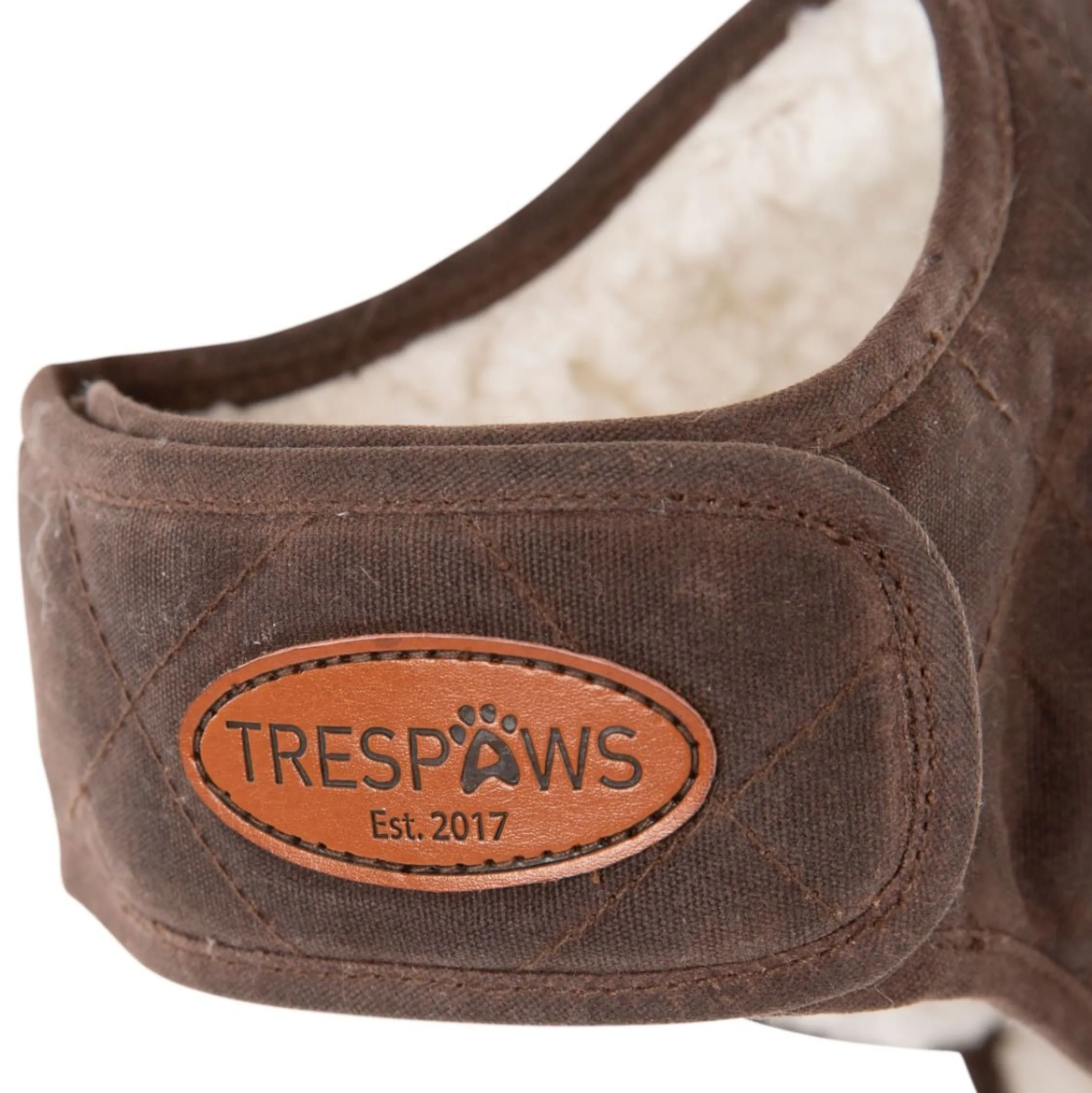 Trespaws XL Quilted Dog Jacket in Bark Artemis