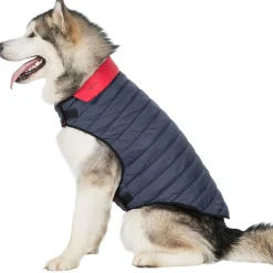 Trespaws XL Quilted Reversible Packaway Dog Jacket in Flint Kimmi